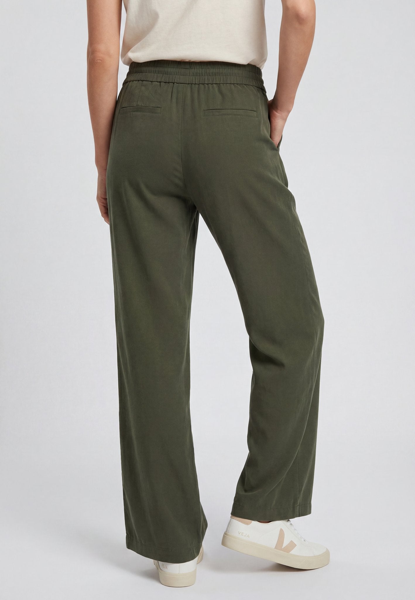 Olsen Damen Hosen  Olive Gre
