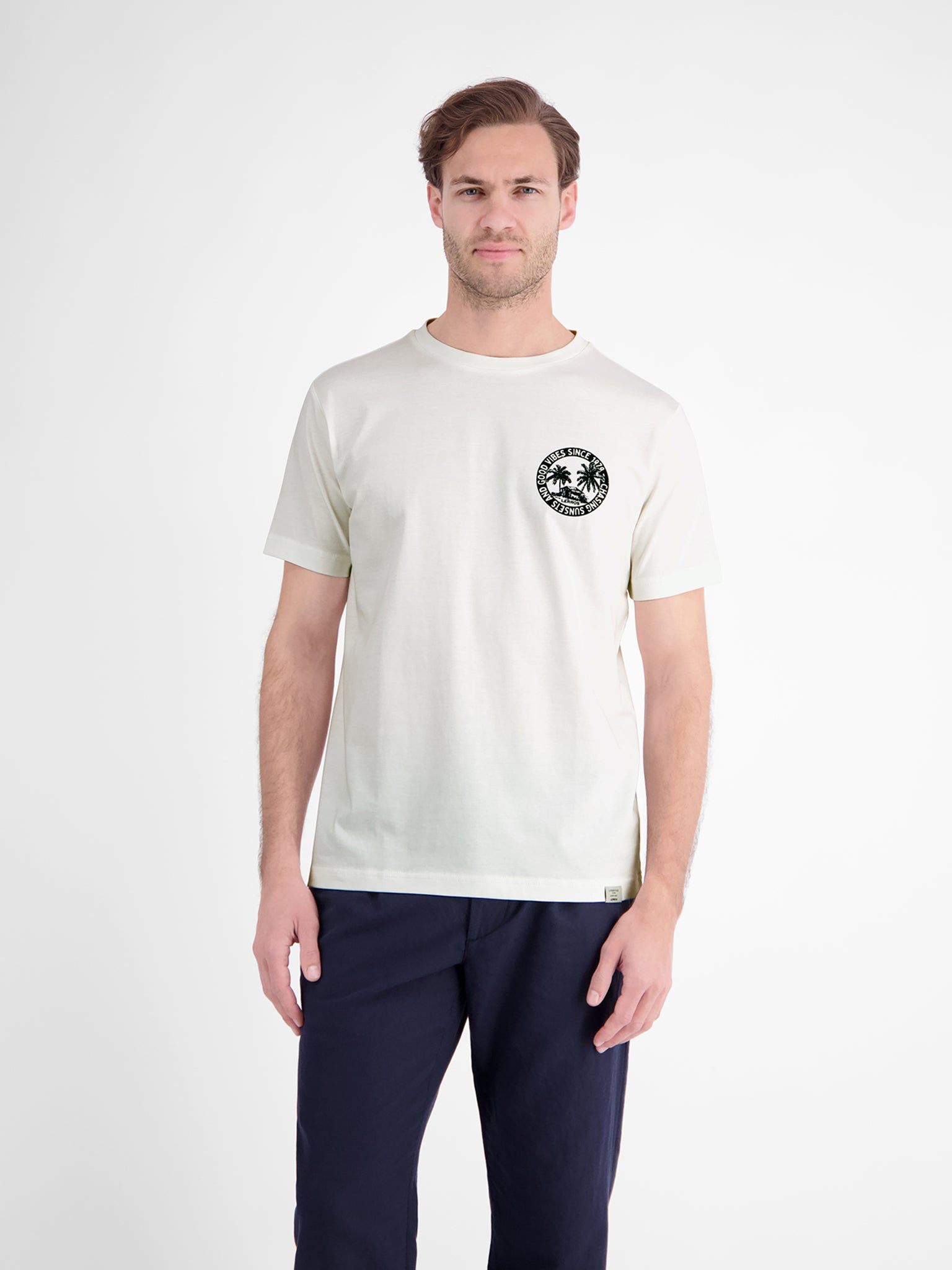 Lerros Herren T-Shirts kurz Broken White