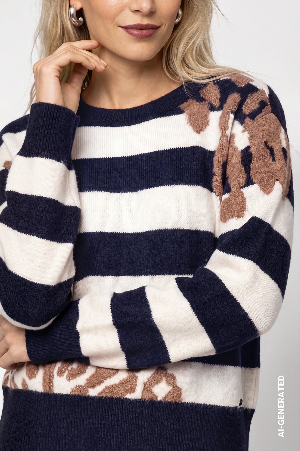 Monari Damen Pullover Dark Blue G