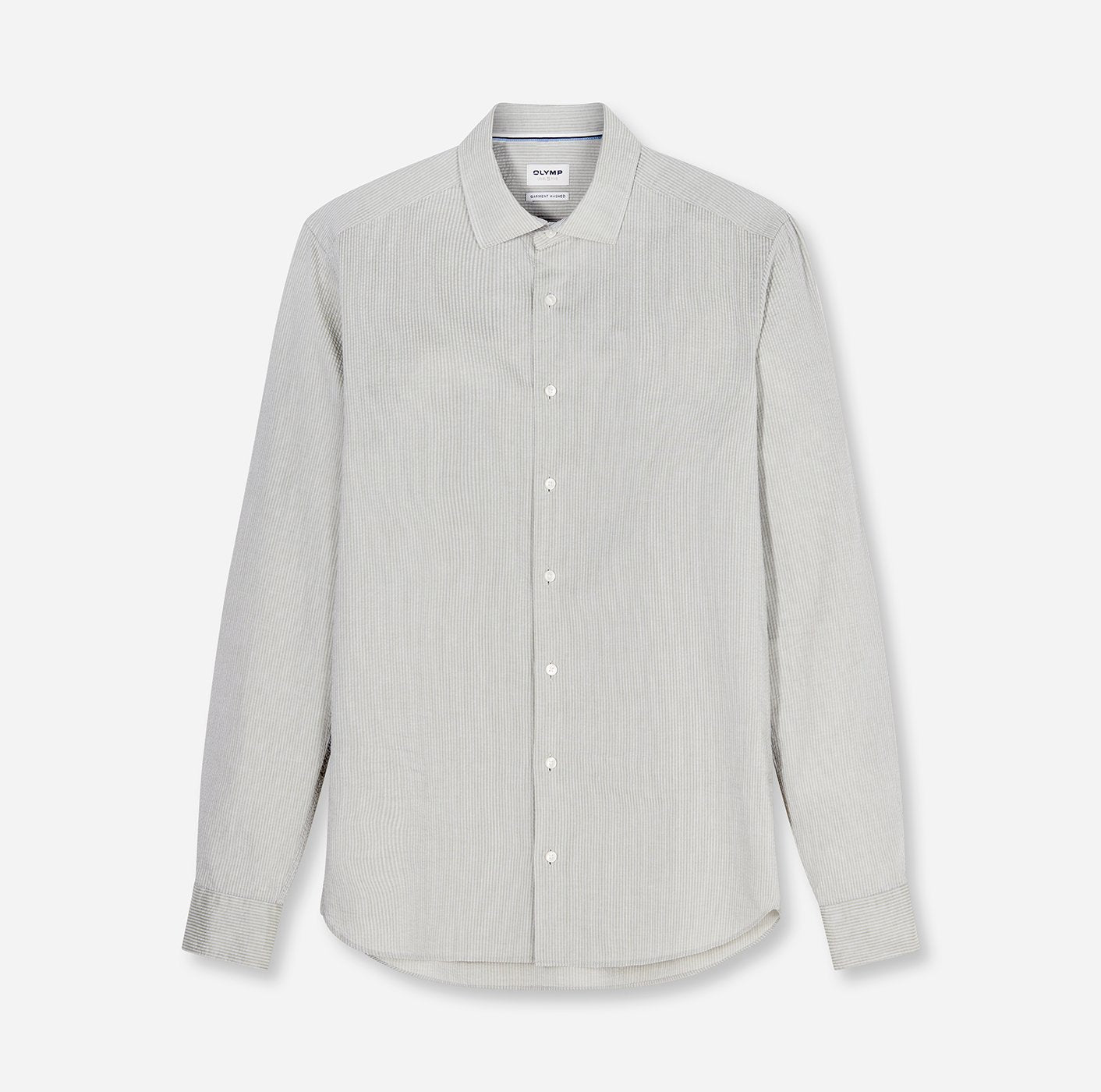 Olymp Herren Hemden lang  Oliv