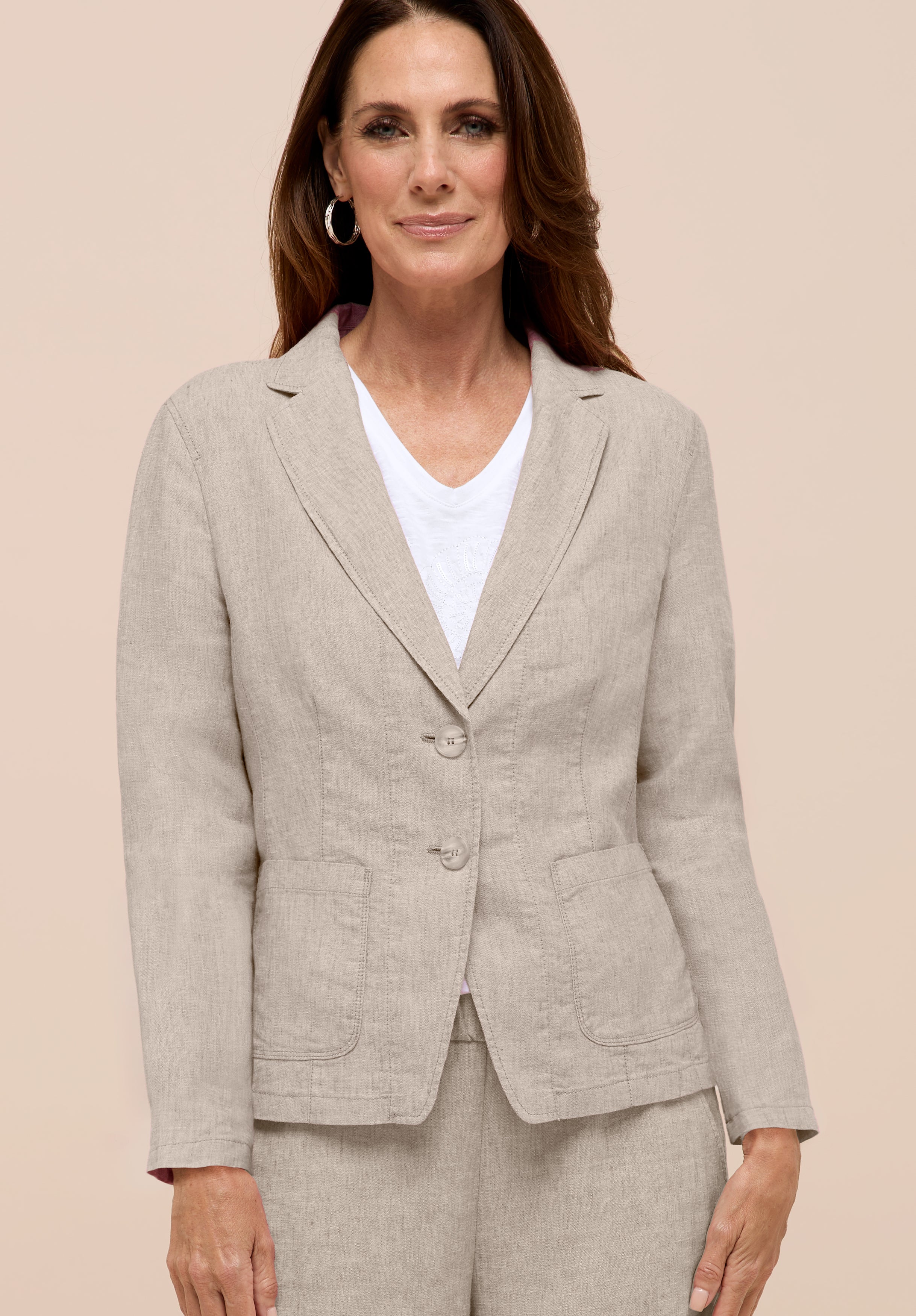 Bianca Damen Blazer Caramel Melange