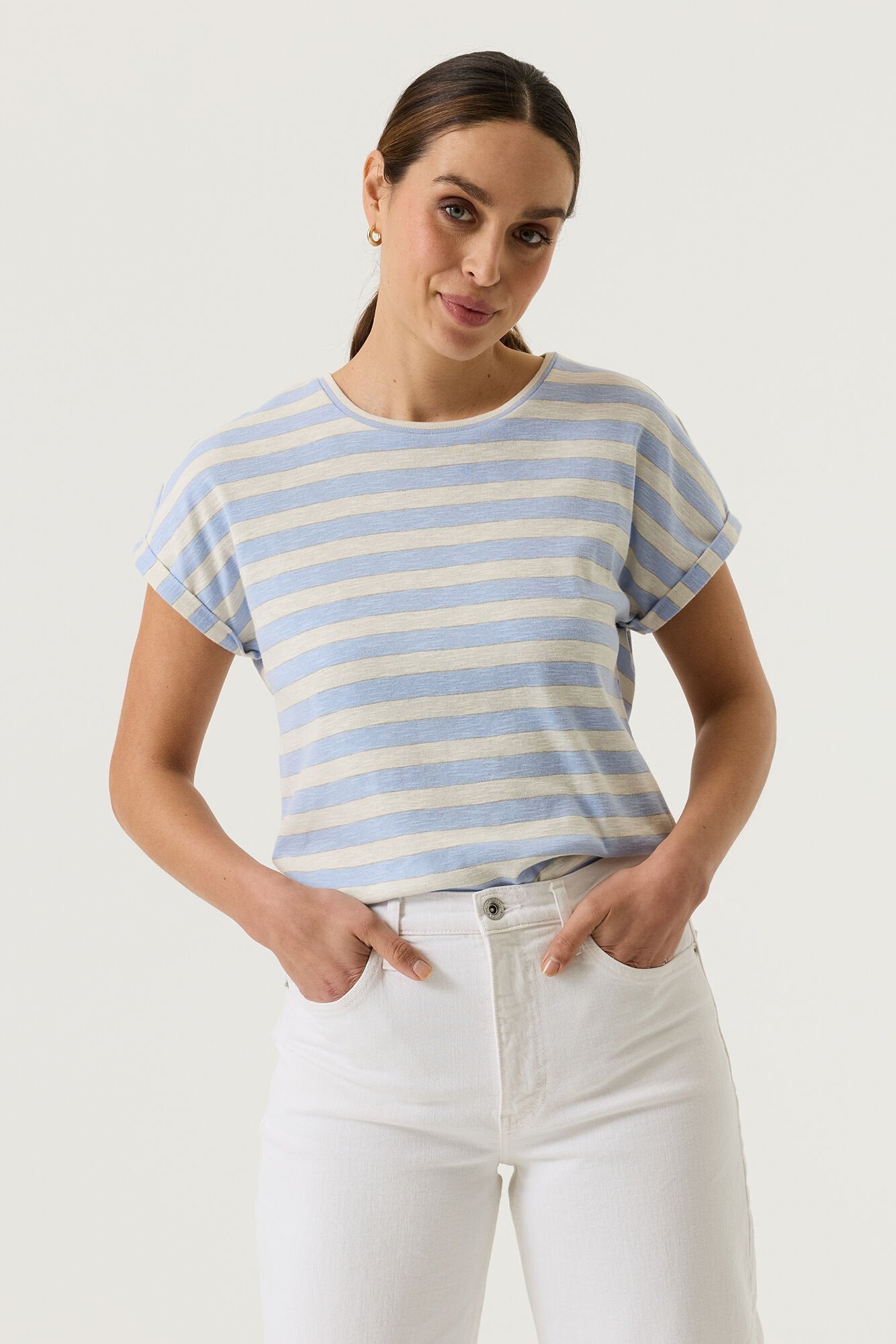 Garcia Damen T-Shirts Cornflower