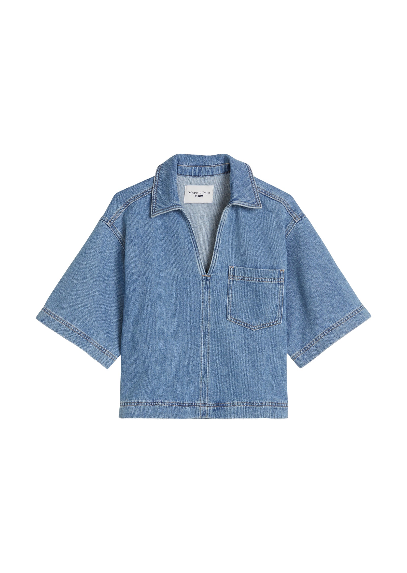 Marc O`Polo denim Damen Blusen Medium Blue_Mul