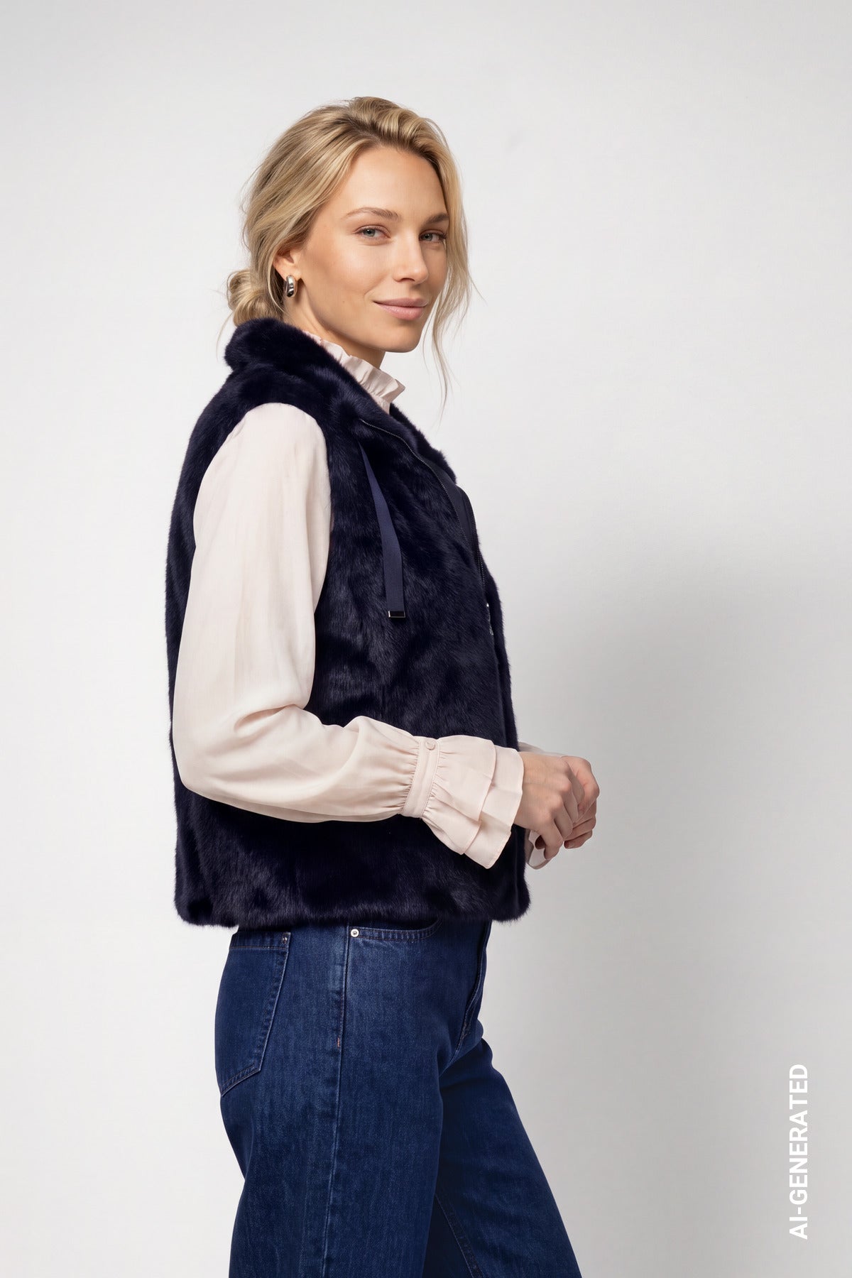 Monari Damen Outdoorwesten  Dark Blue