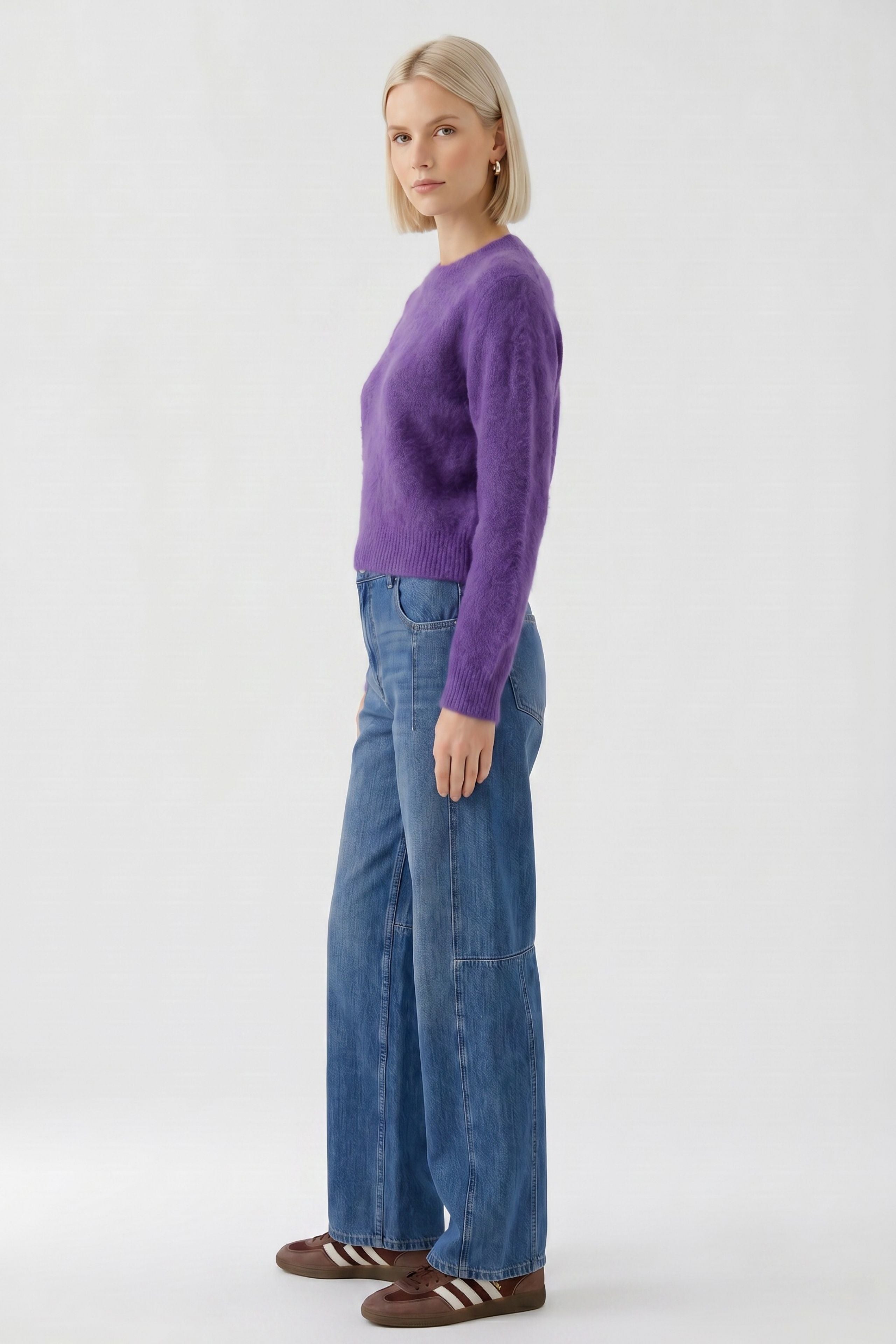 Oui Damen Pullover  Ultra Viol