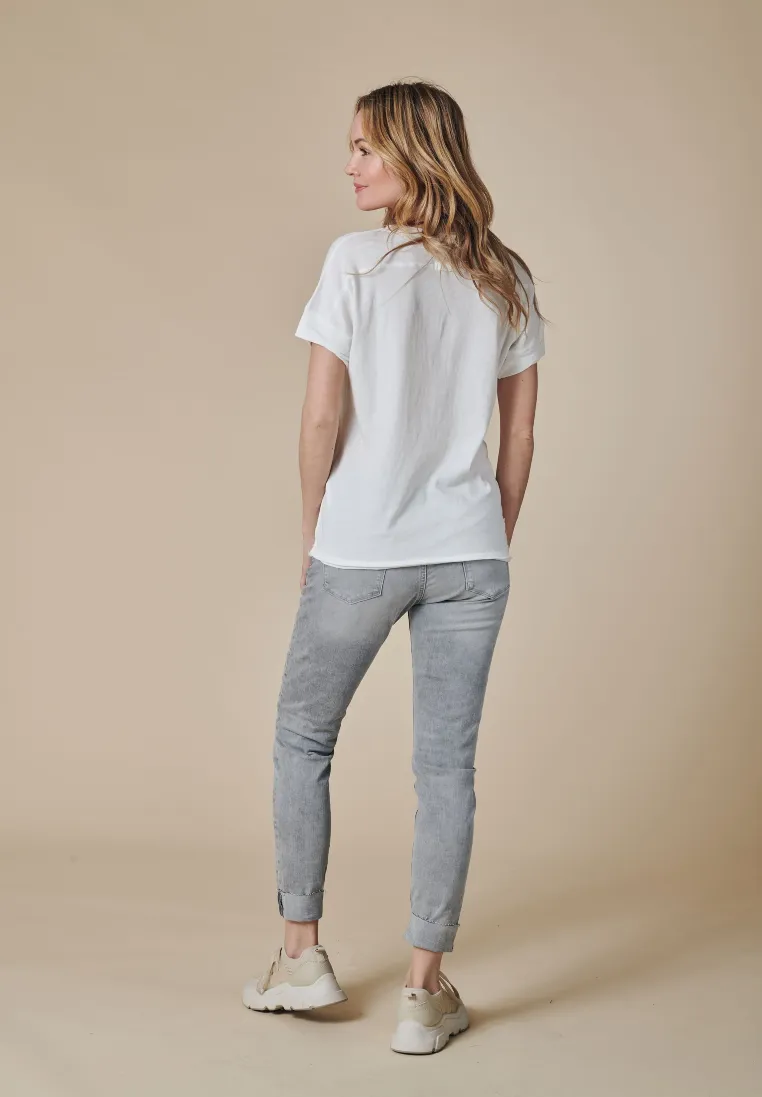 Zhrill Damen T-Shirts  White