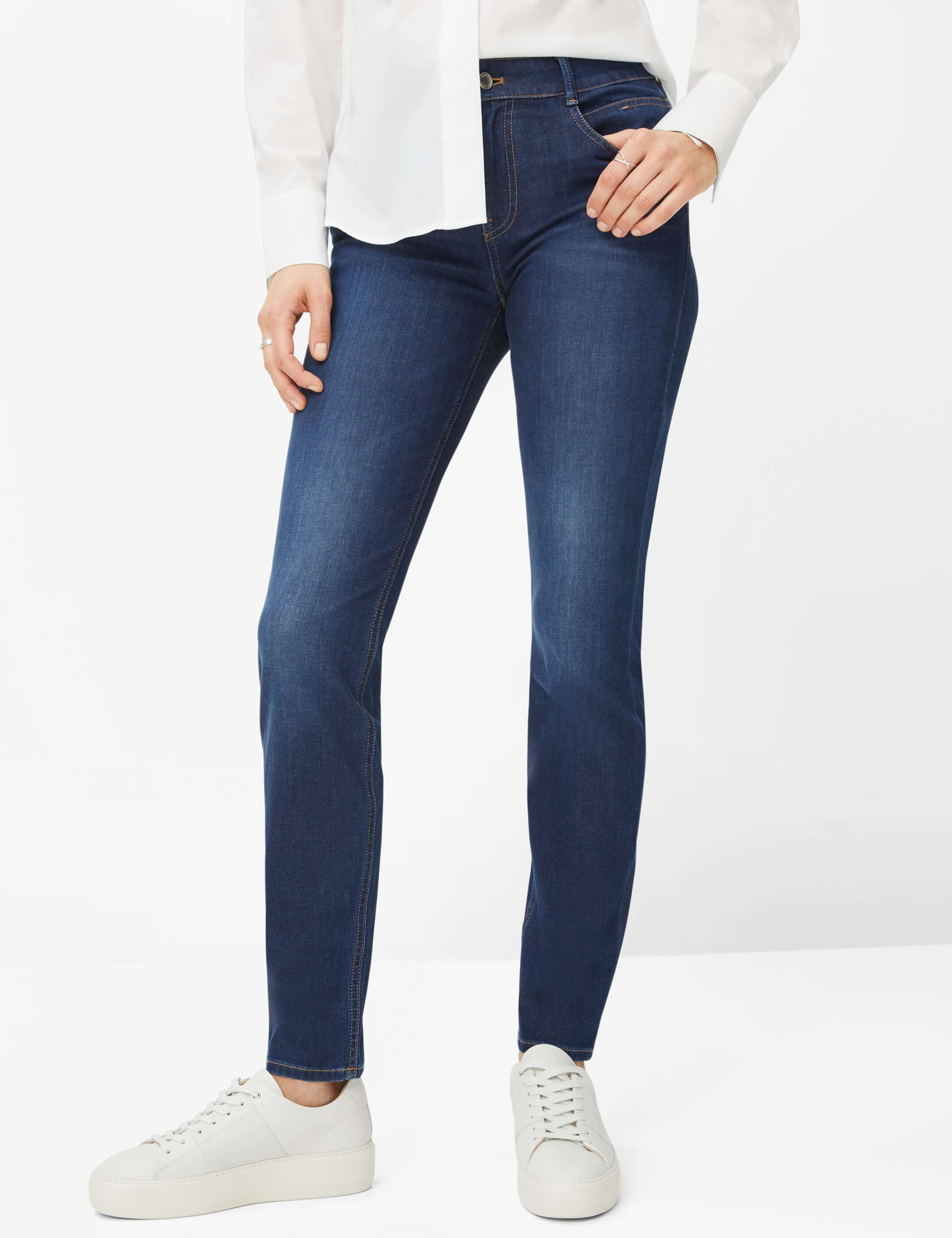 Brax Damen Jeans Used Regular Bl