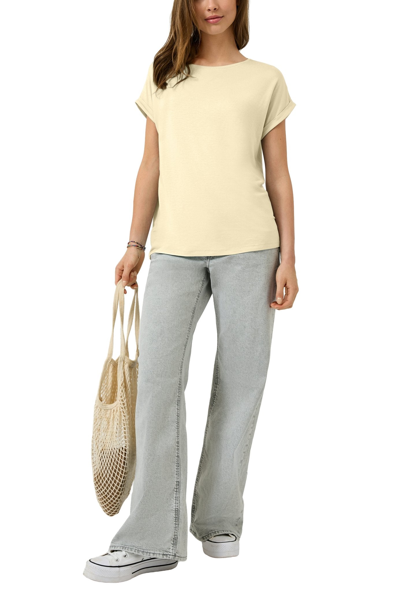 QS by S.Oliver Damen T-Shirts Yellow
