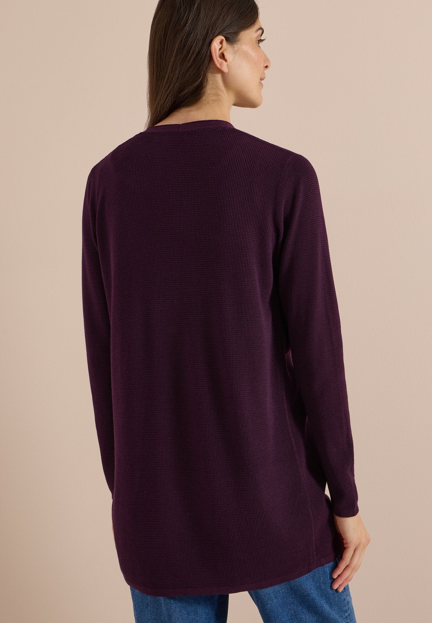 Cecil Damen Strickjacken  Eggplant