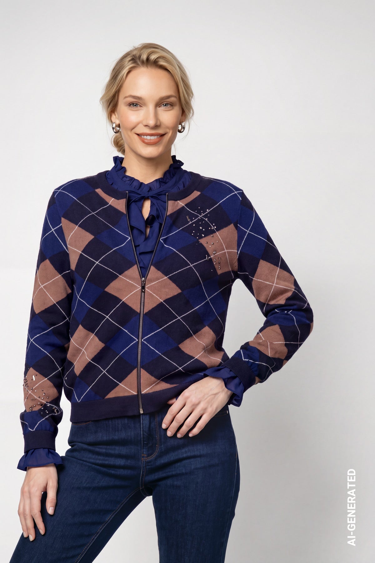 Monari Damen Strickjacken  Classic Nav