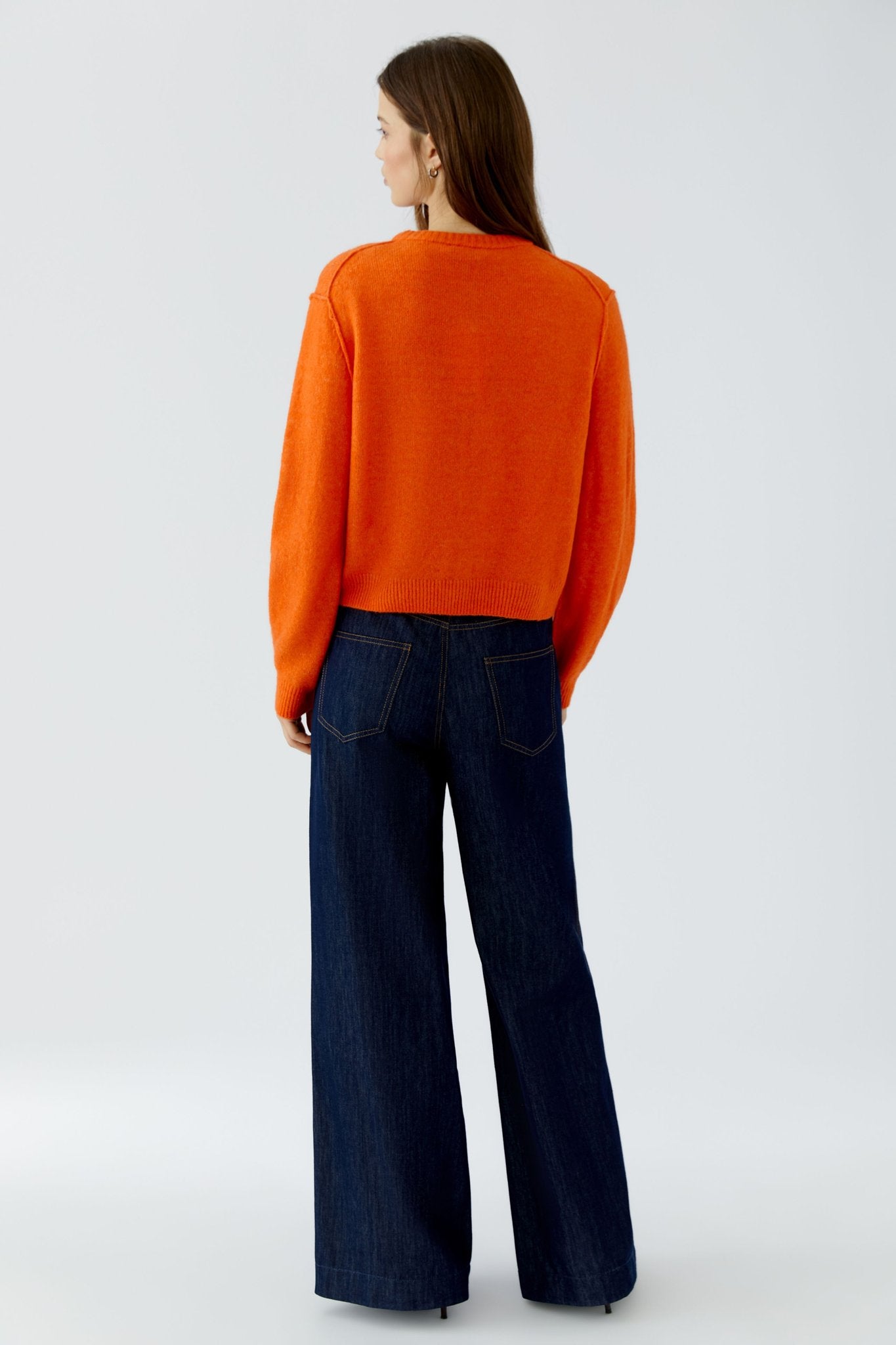 Oui Damen Strickjacken  Orangeade