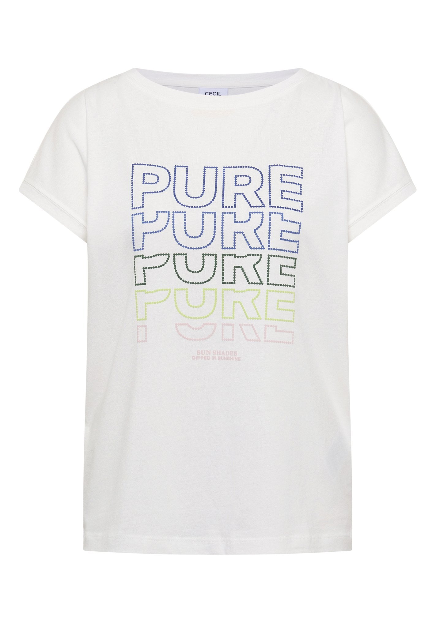 Cecil Damen T-Shirts  Vanilla W