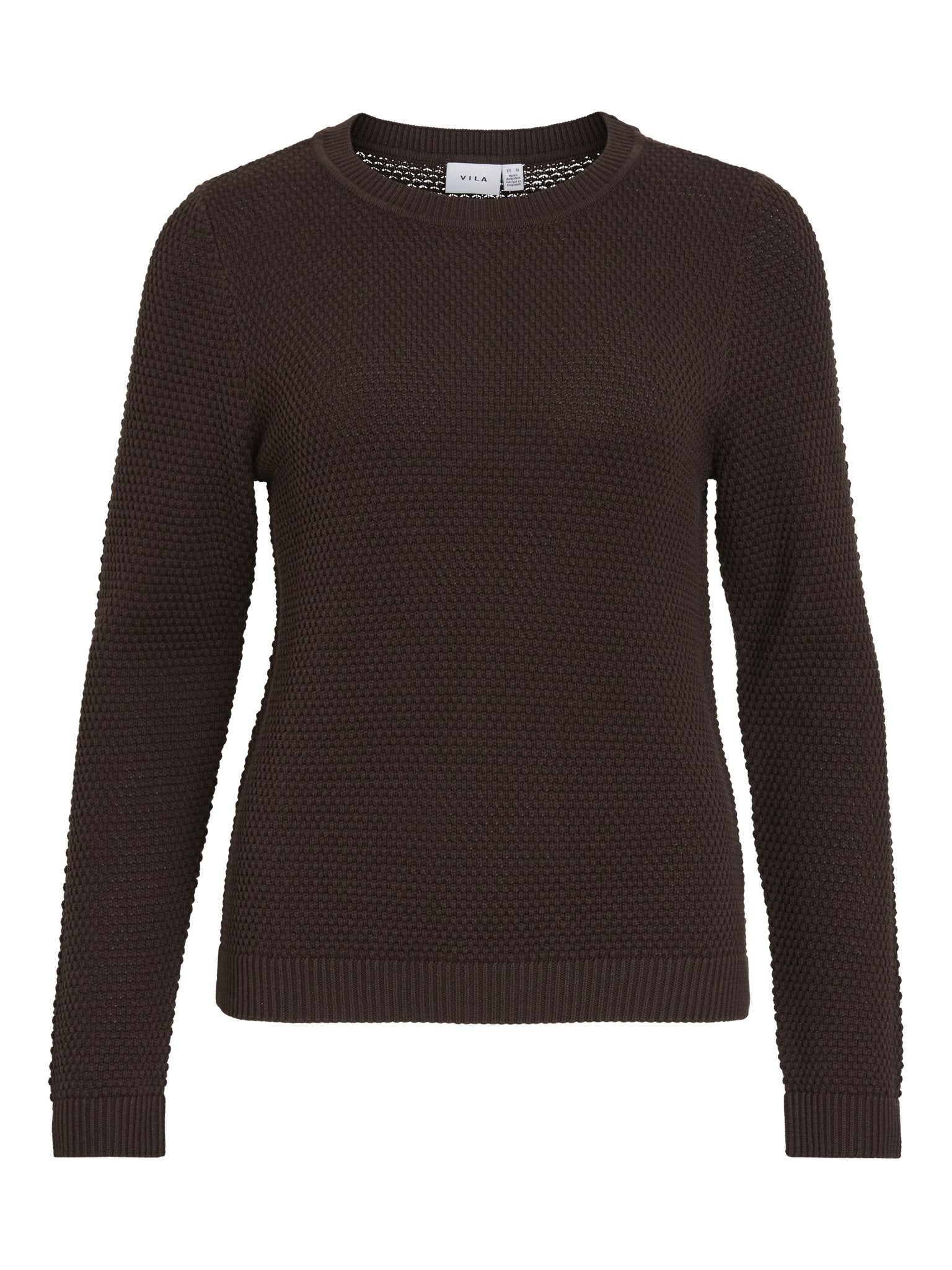 Vila Damen Pullover Coffee Bean