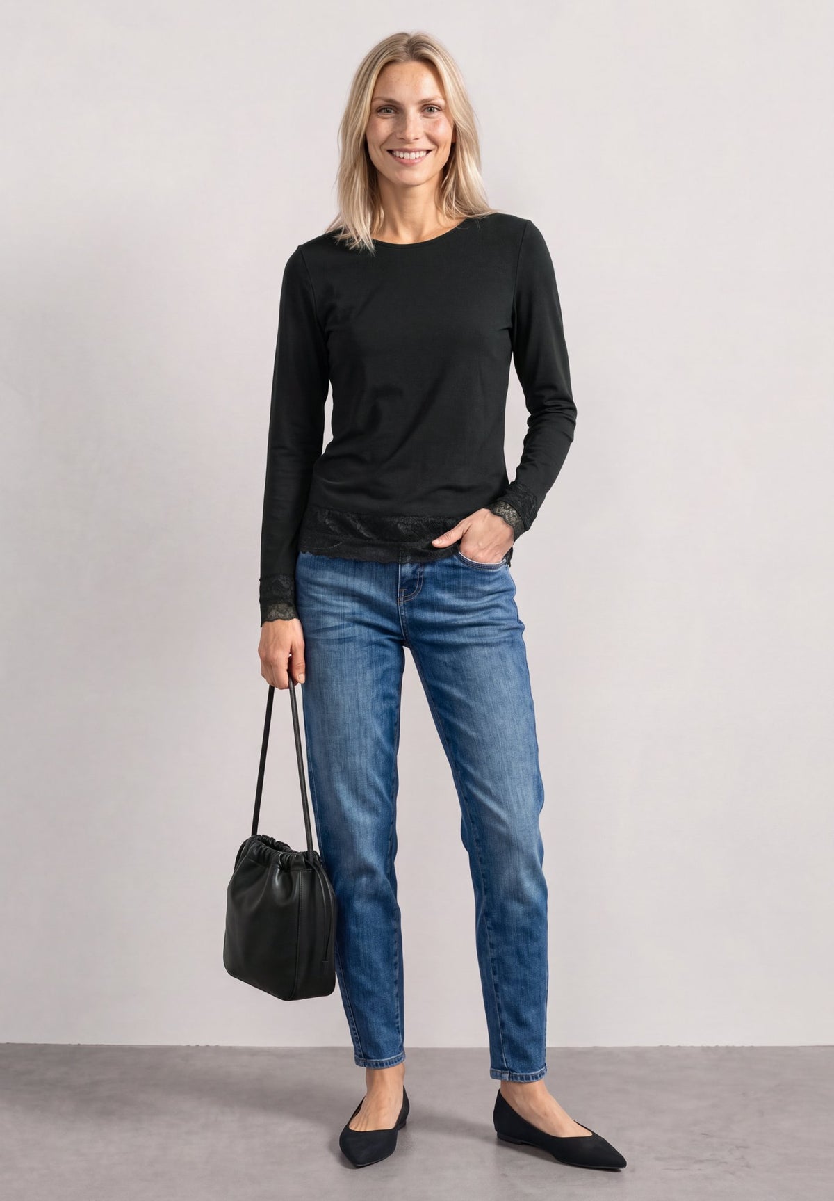 Street One Damen T-Shirts  Black