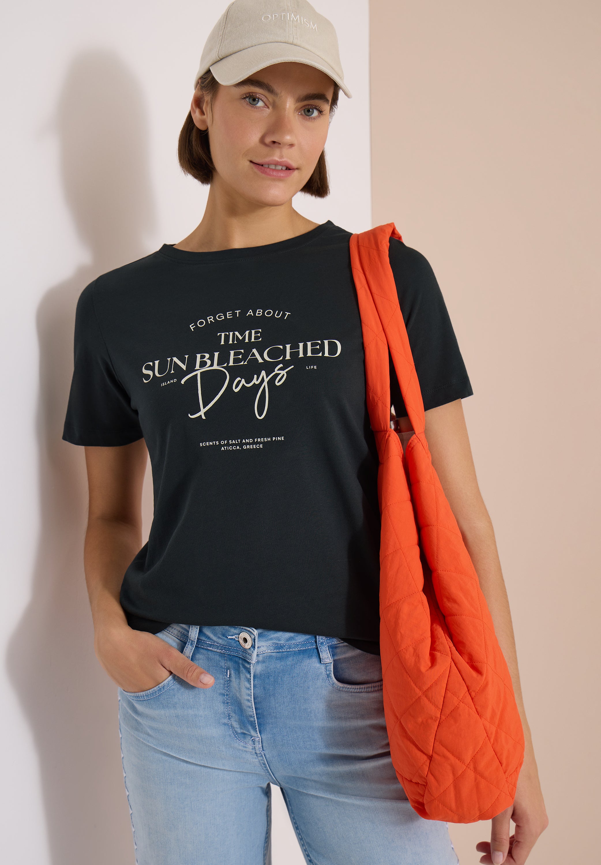 Cecil Damen T-Shirts Palm Bree
