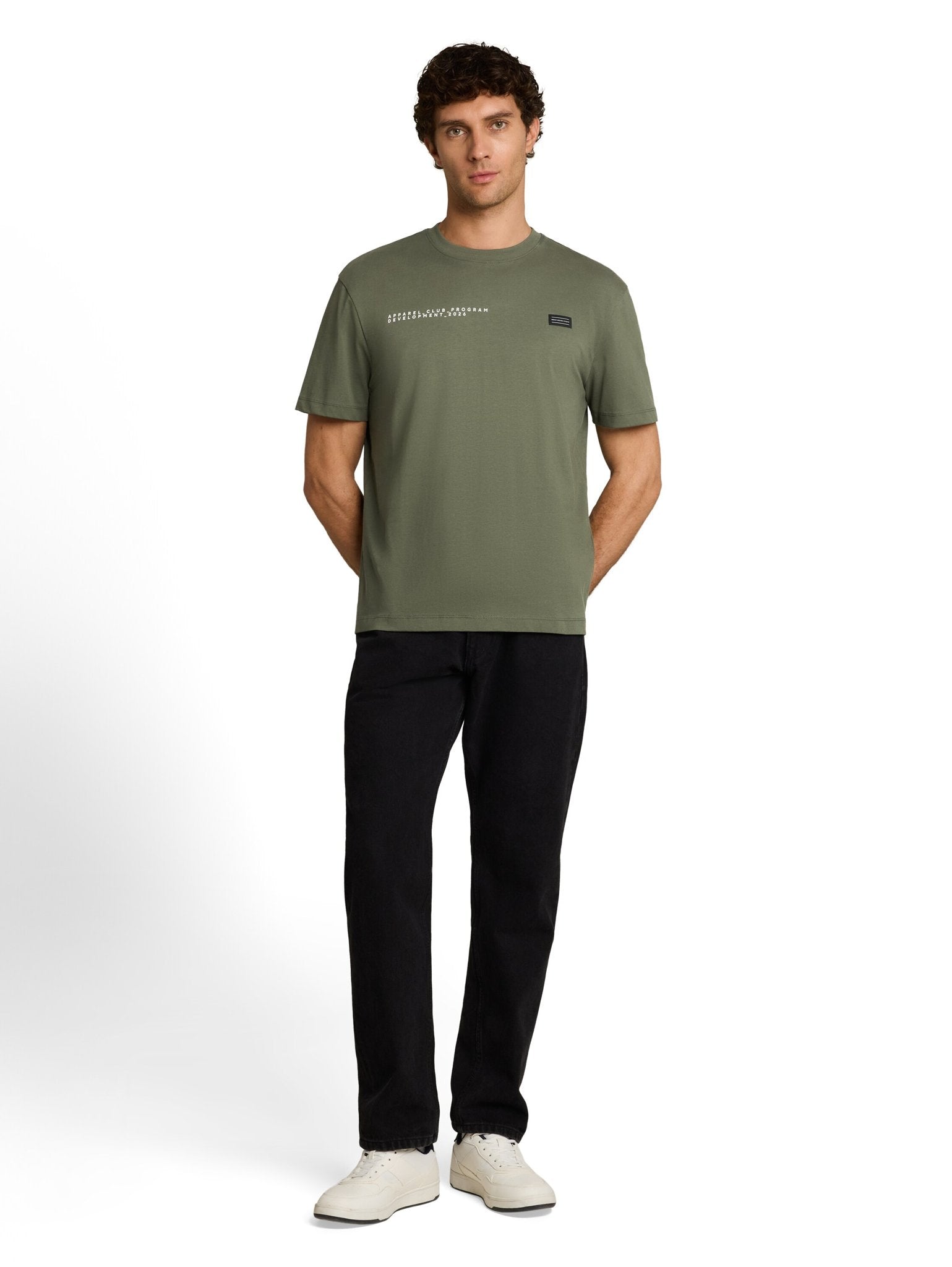 Tom Tailor denim Herren T-Shirts kurz Urban Olive Gre