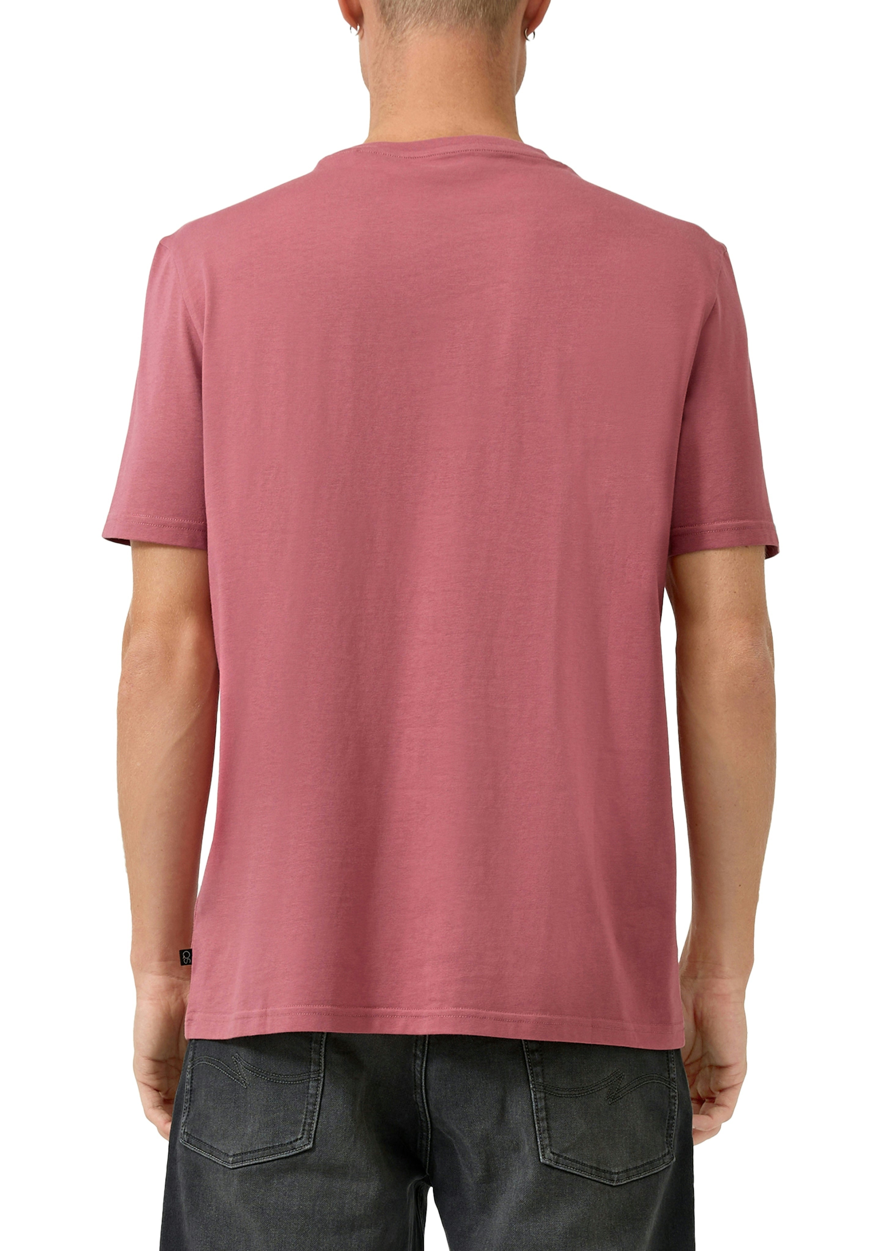 QS by S.Oliver Herren T-Shirts kurz Lilac/Pink