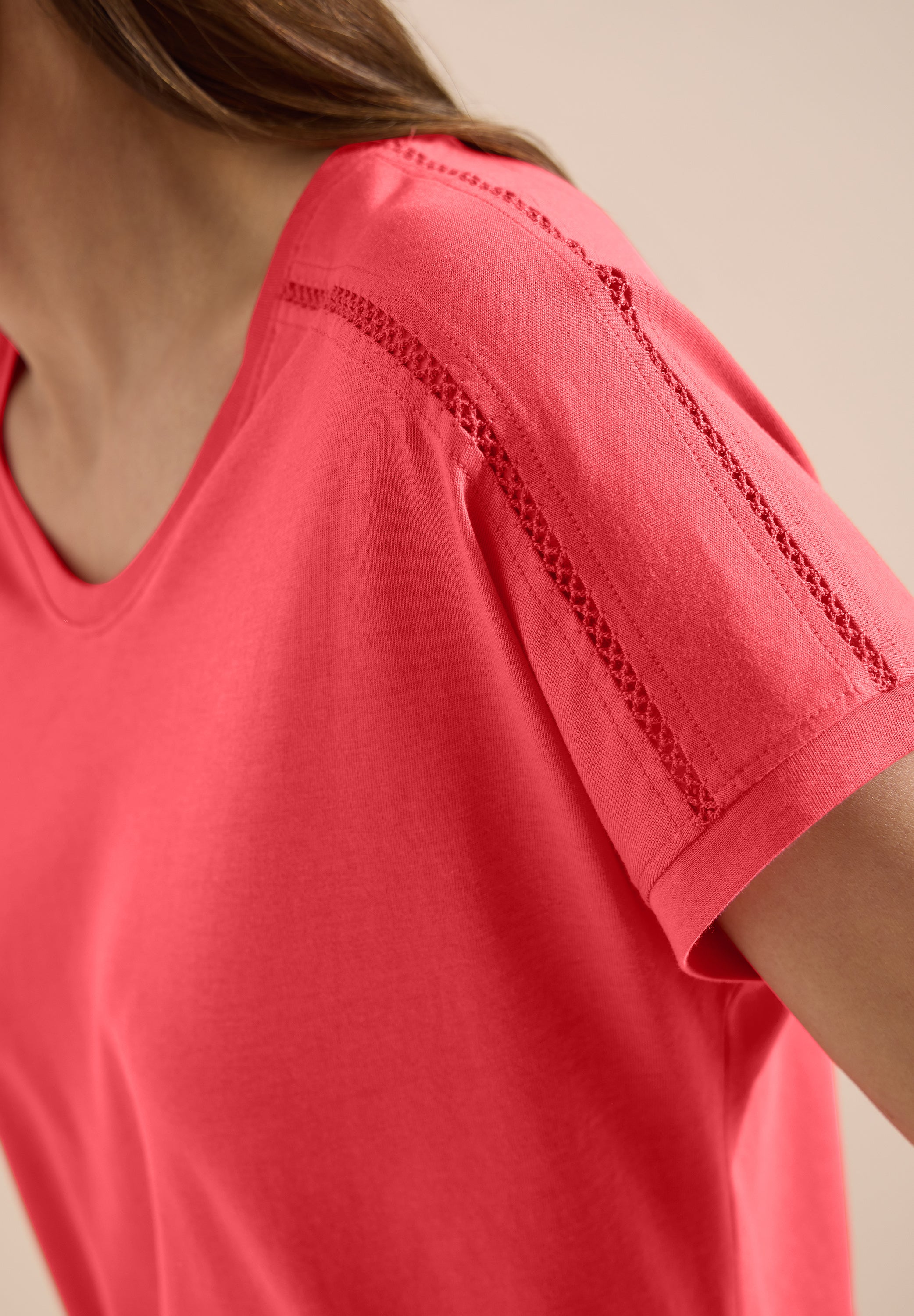 Cecil Damen T-Shirts Coral