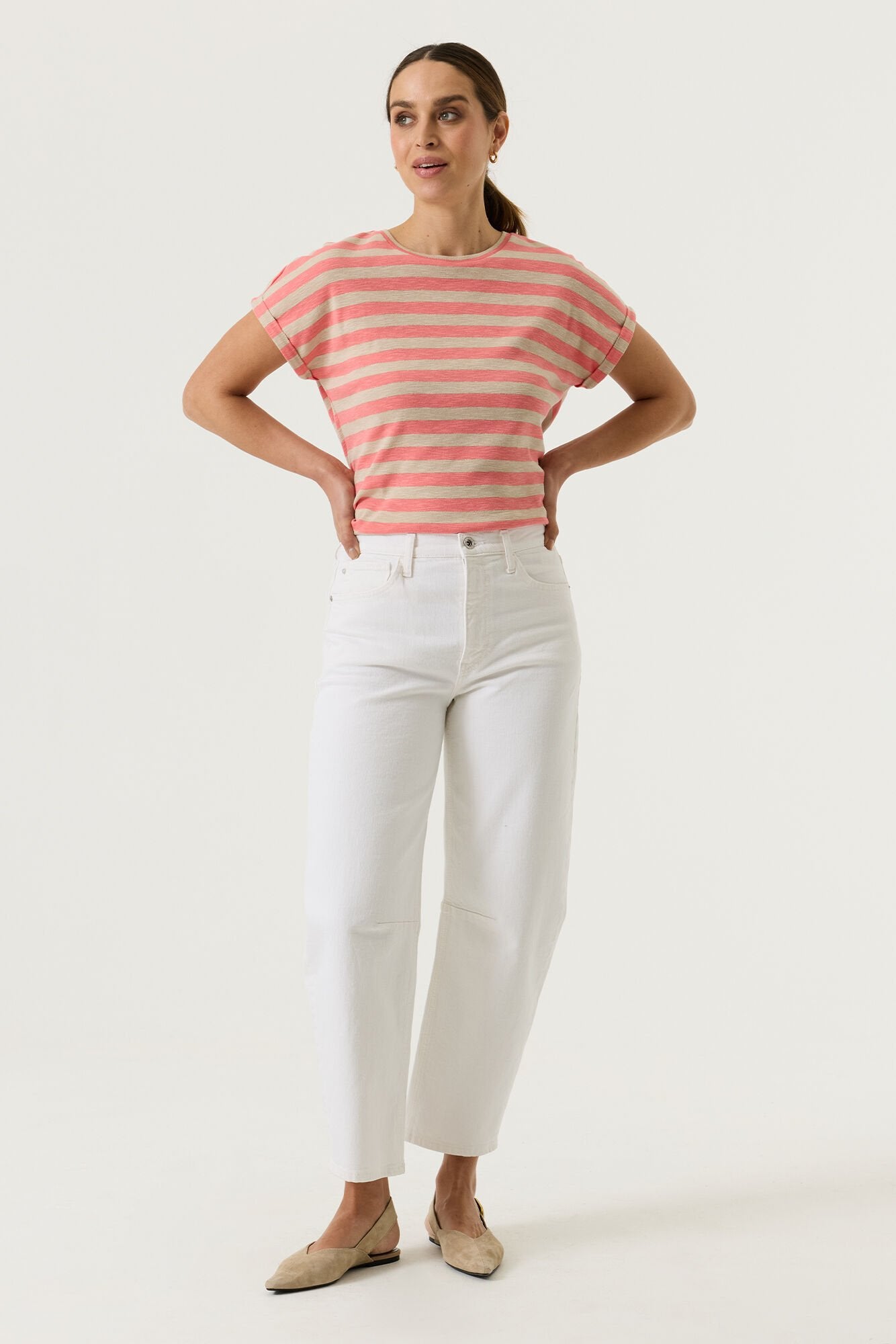 Garcia Damen T-Shirts Coral Crush