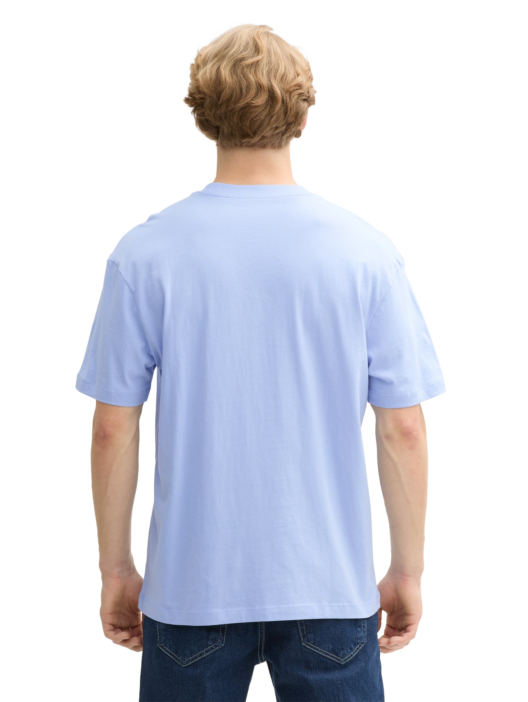 Tom Tailor denim Herren T-Shirts kurz Brunnera Blue
