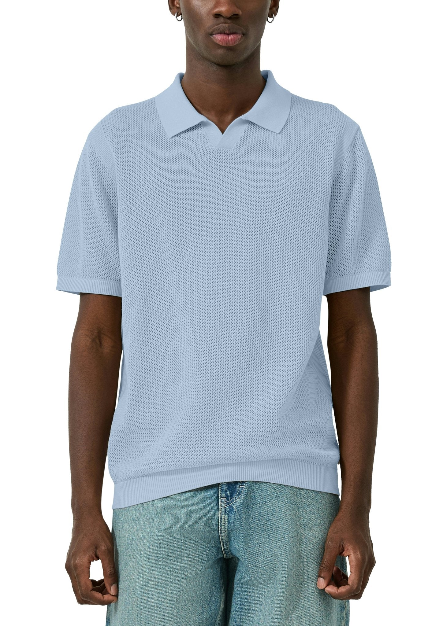 QS by S.Oliver Herren Polo-Shirts Blue