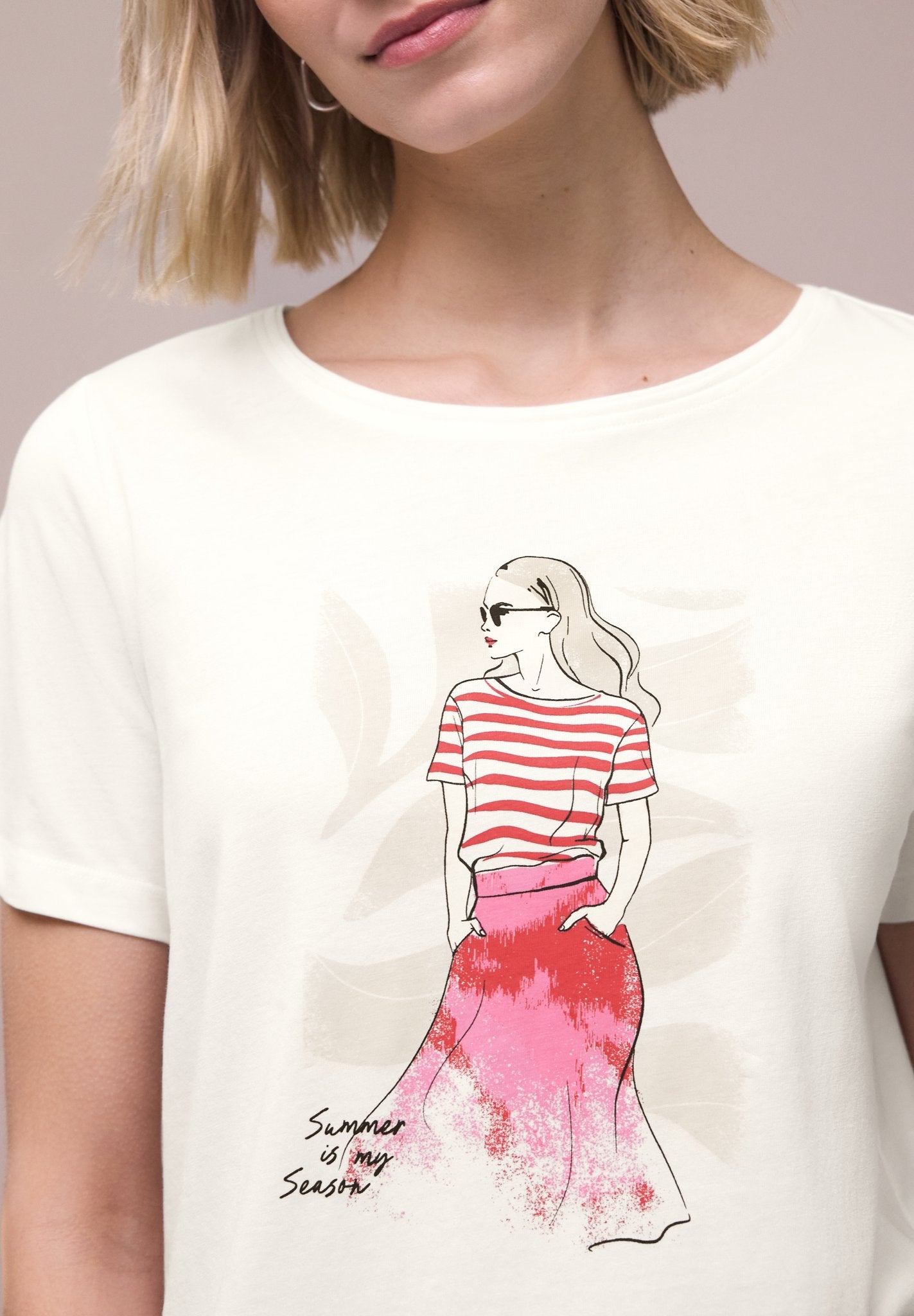 Street One Damen T-Shirts  Off White