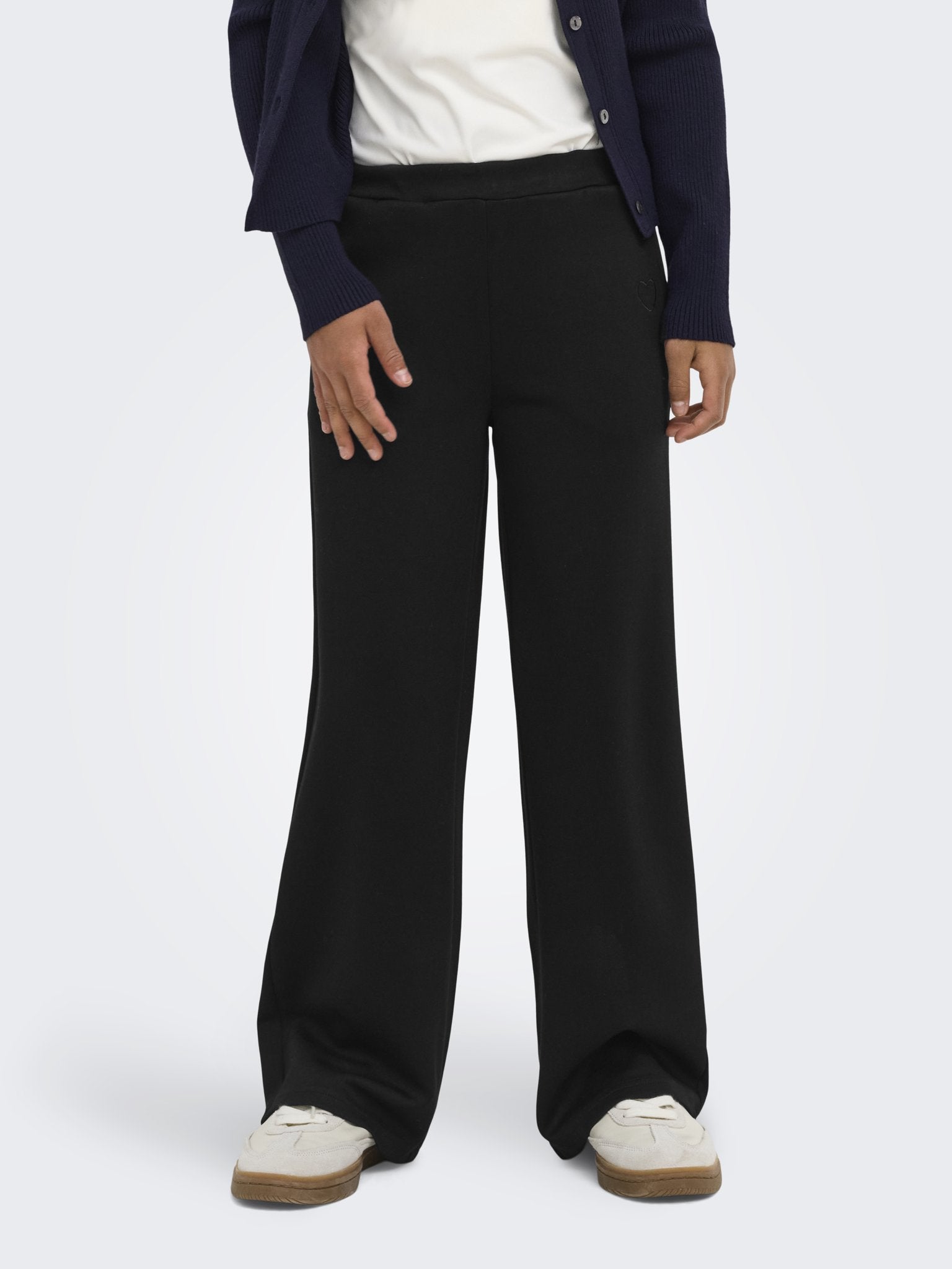 Only Mädchen Hosen, Jeans & Leggings Black/Black Emb