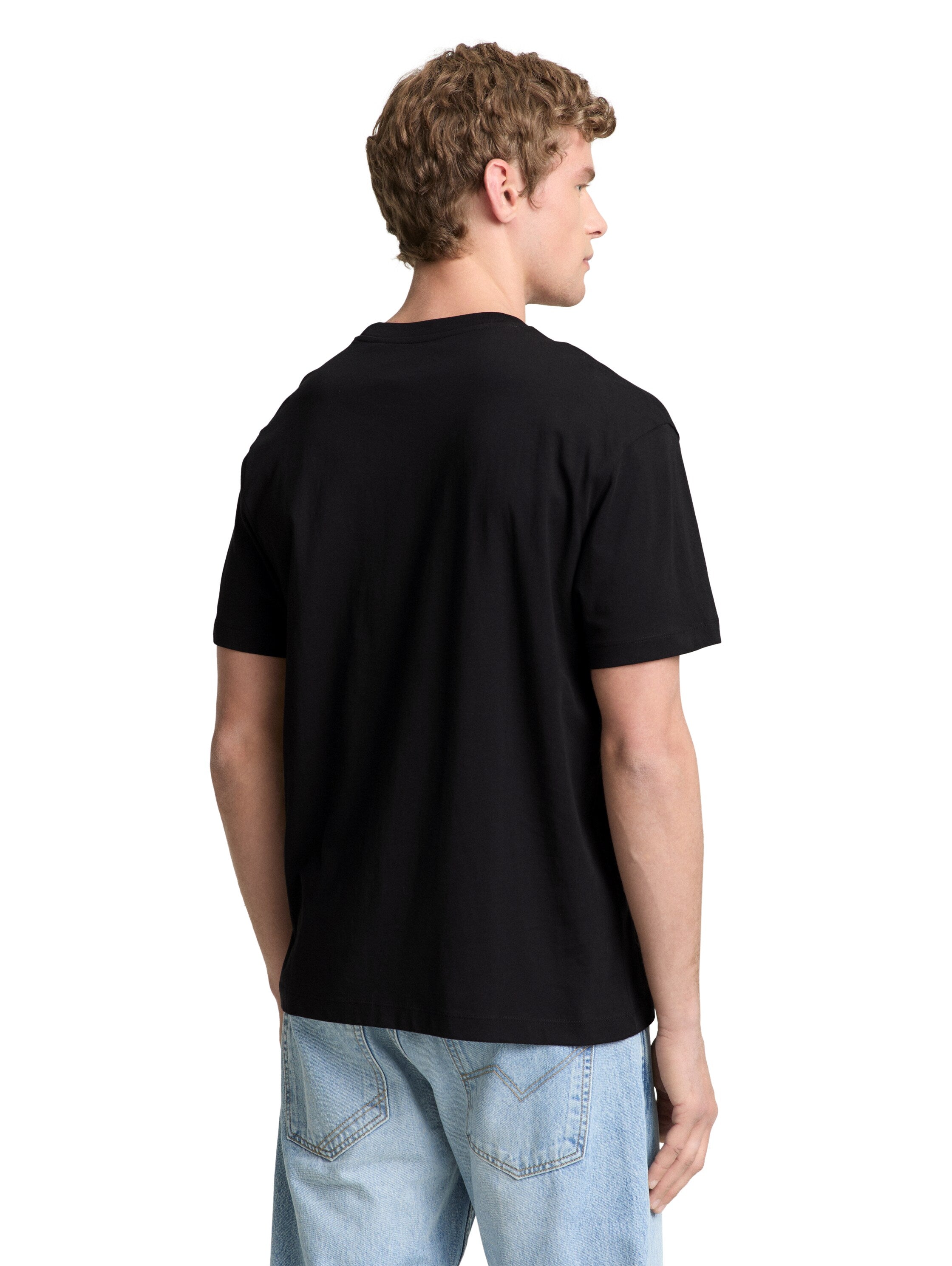 Tom Tailor denim Herren T-Shirts kurz Black