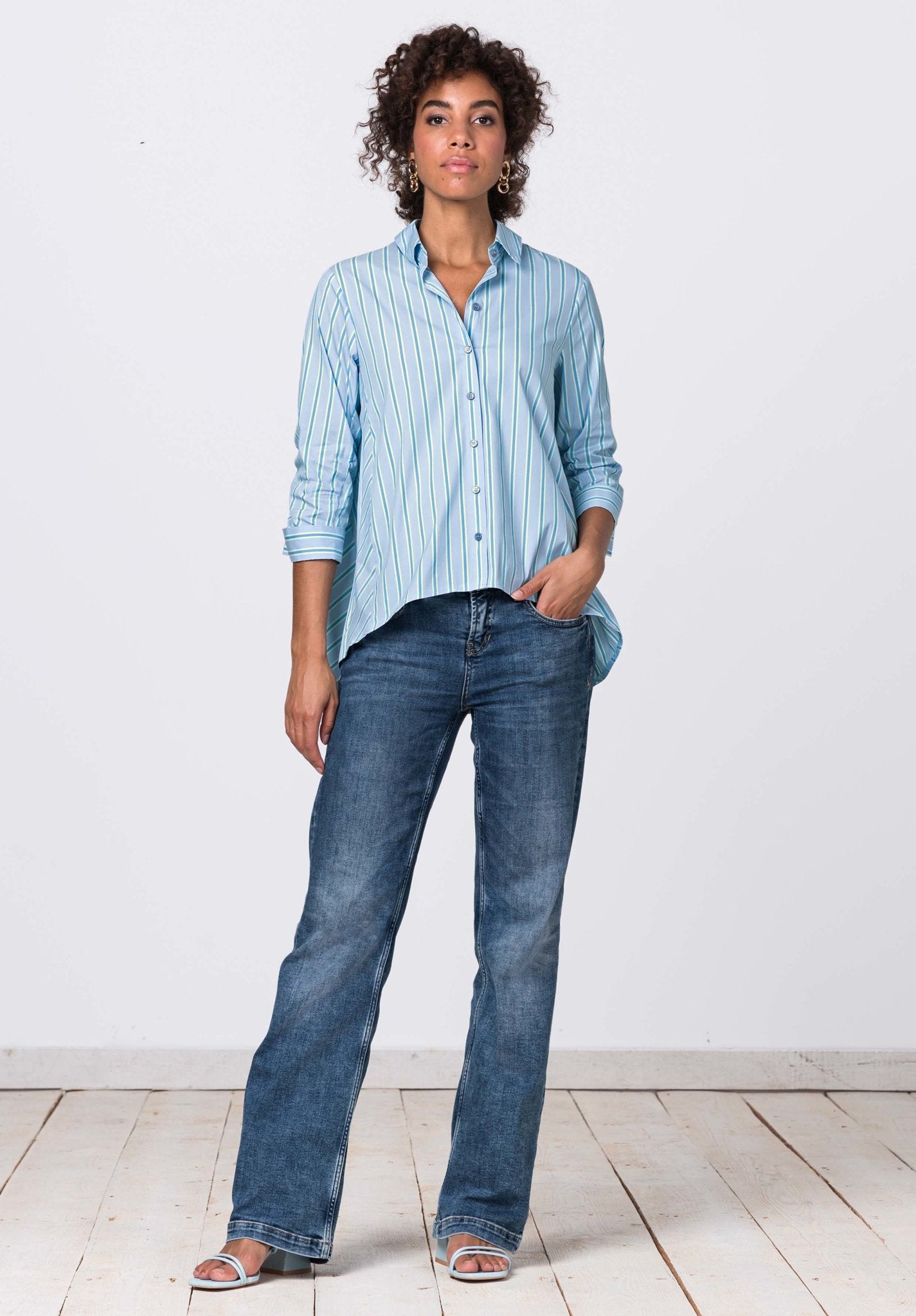 Bianca Damen Blusen Blue Mix