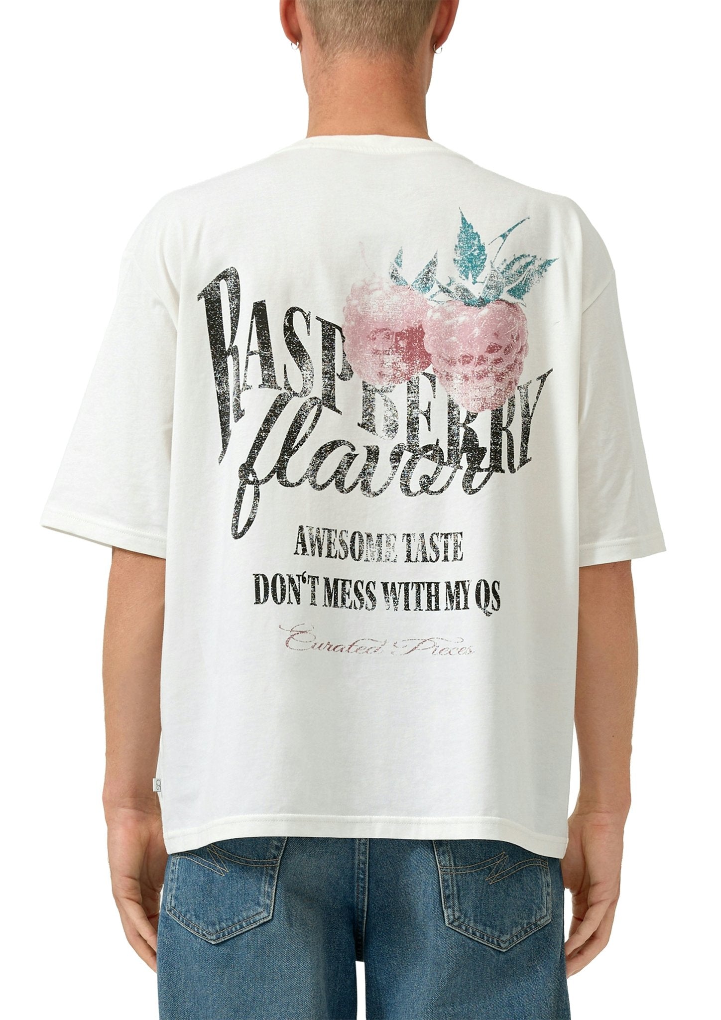 QS by S.Oliver Herren T-Shirts kurz White