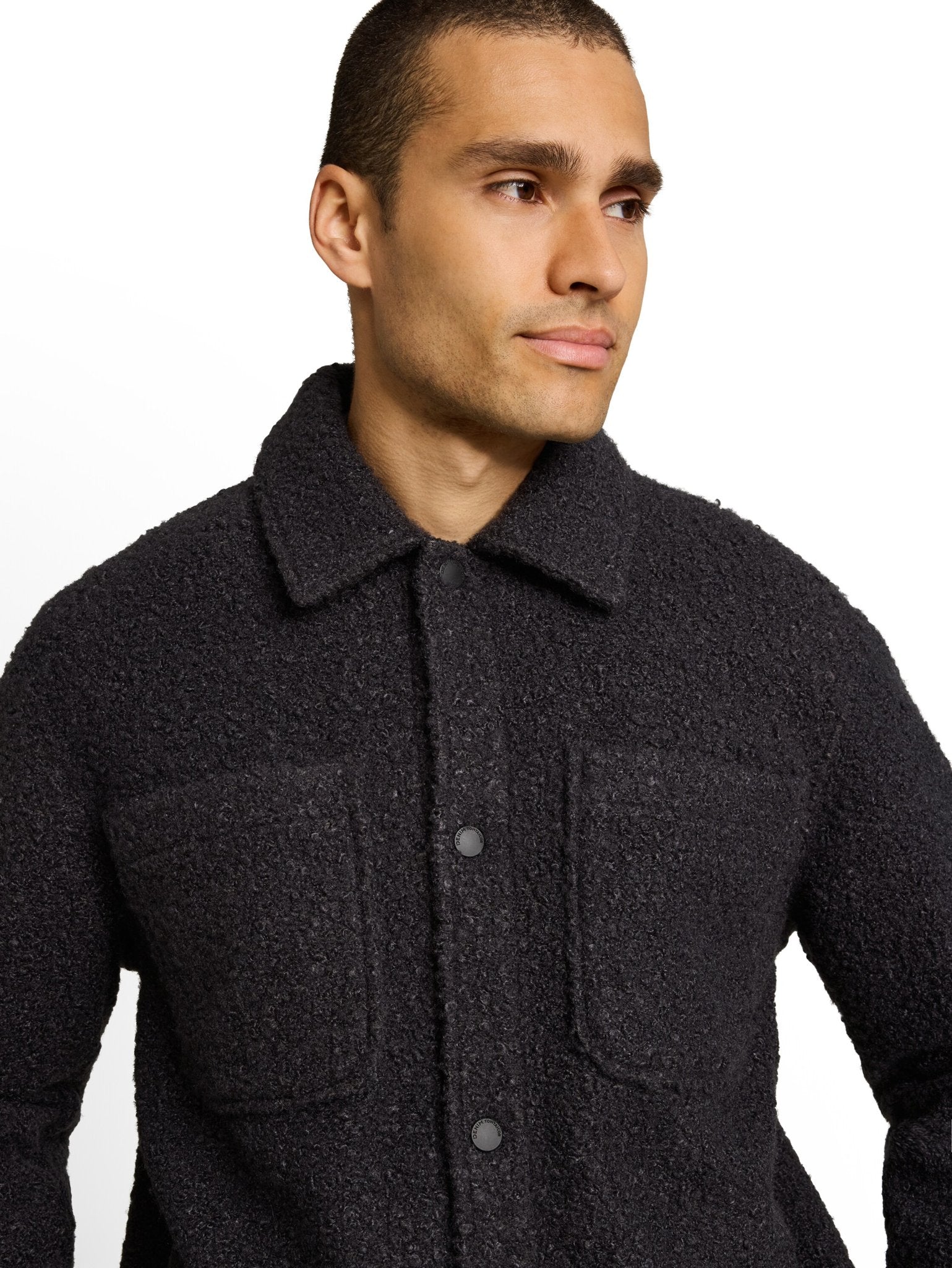 Tom Tailor denim Herren Hemden lang Coal Grey