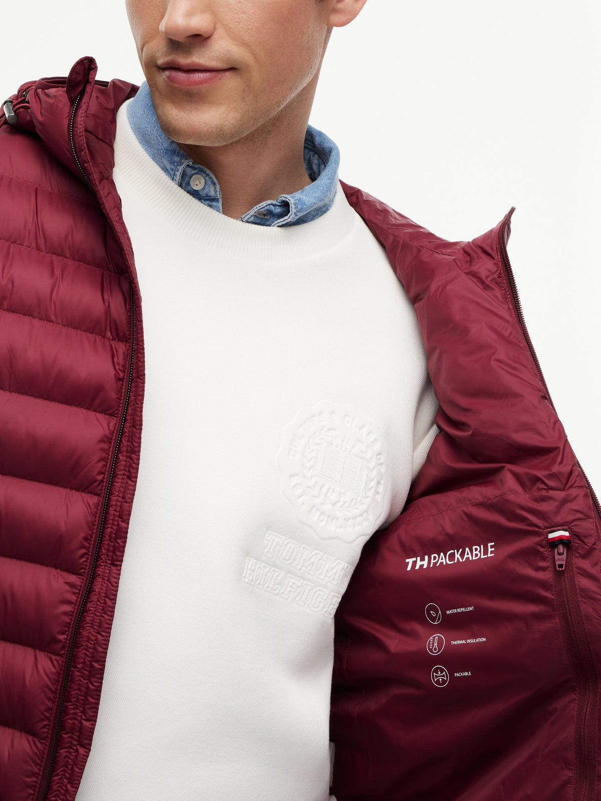 Tommy Hilfiger Herren Jacken Vlp Purple