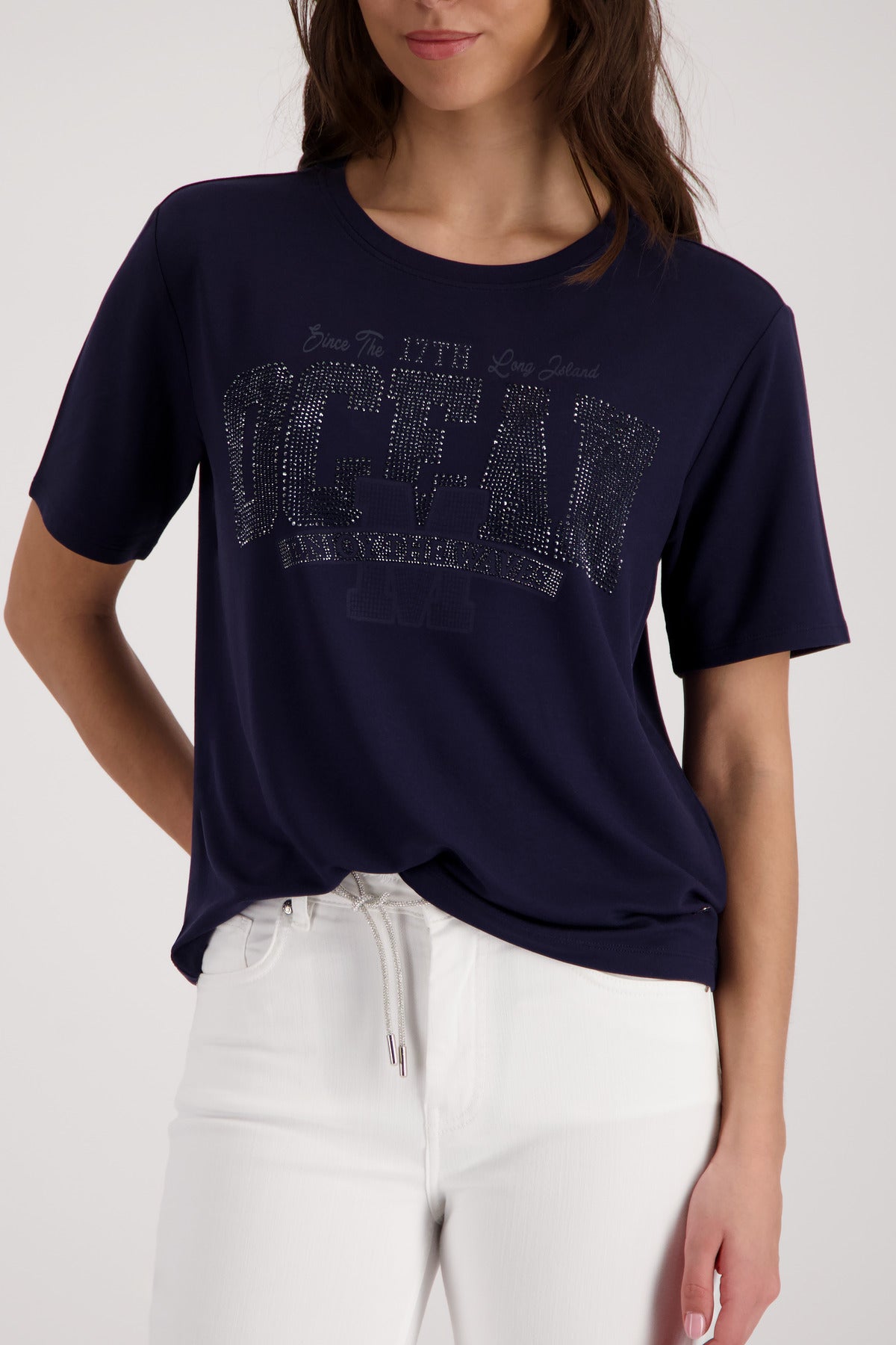 Monari Damen T-Shirts Marine