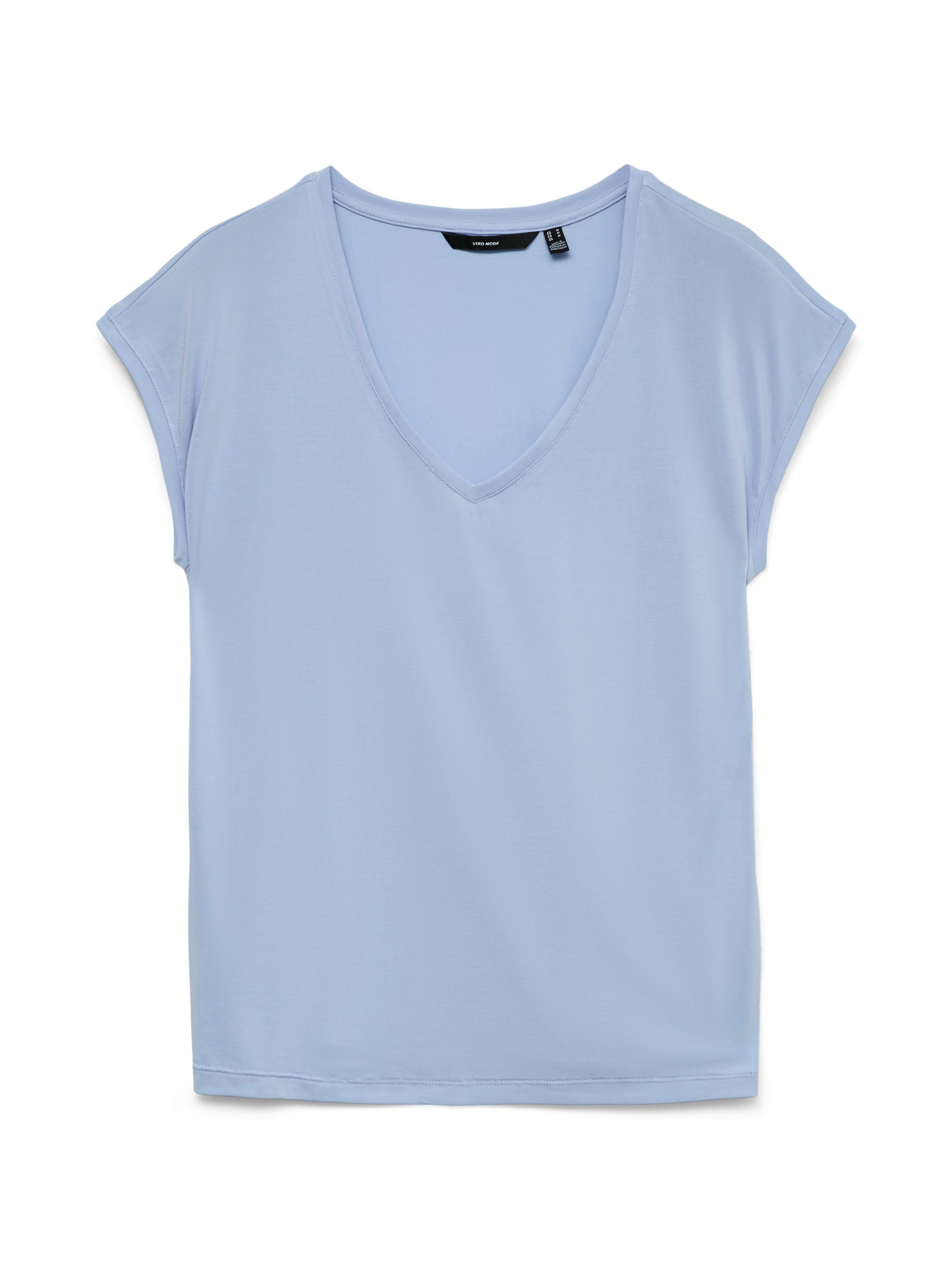 Vero Moda Damen T-Shirts Brunnera Blue