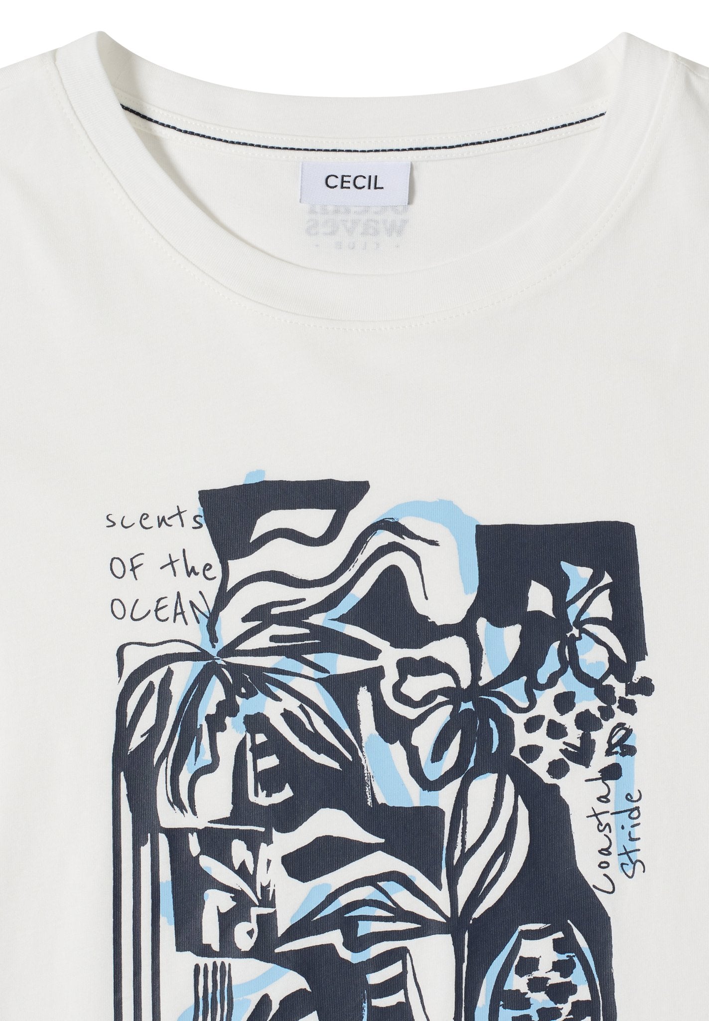 Cecil Damen T-Shirts Vanilla W
