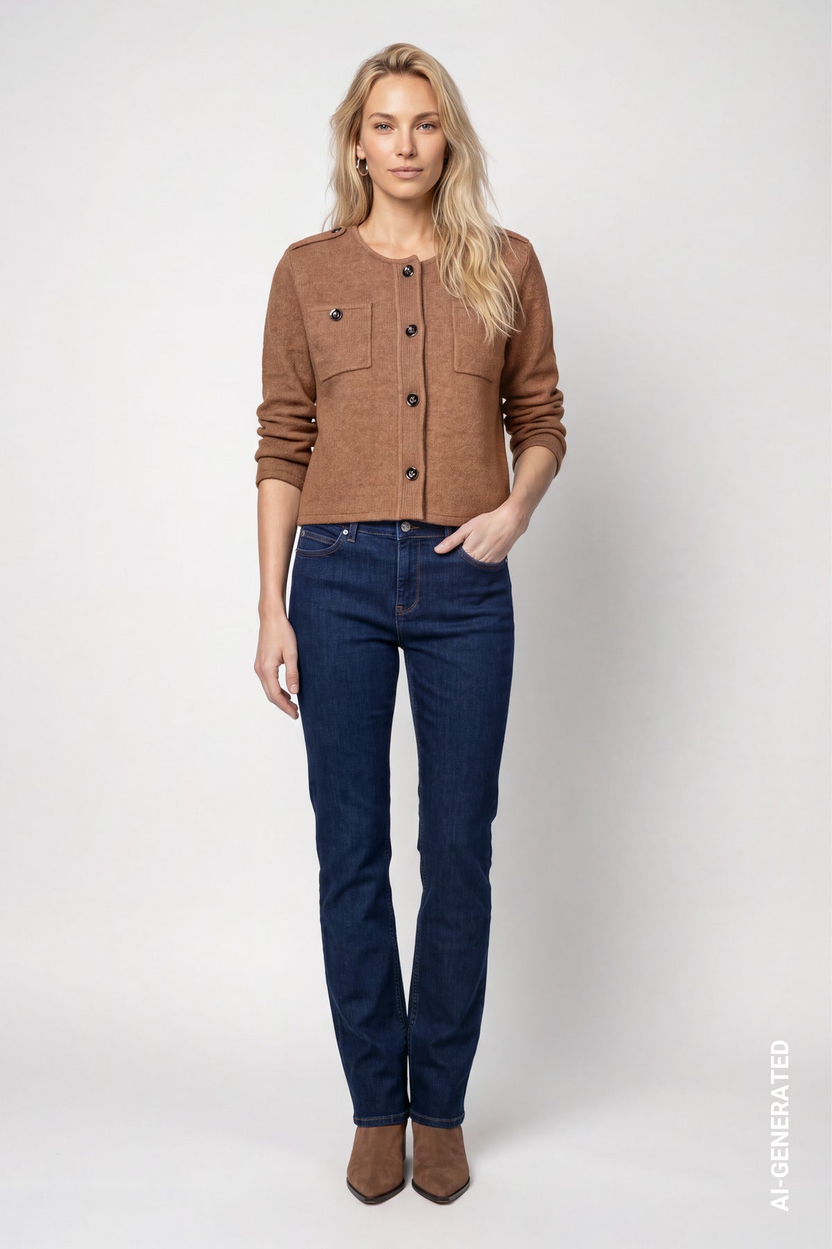 Monari Damen Strickjacken  Tiramisu