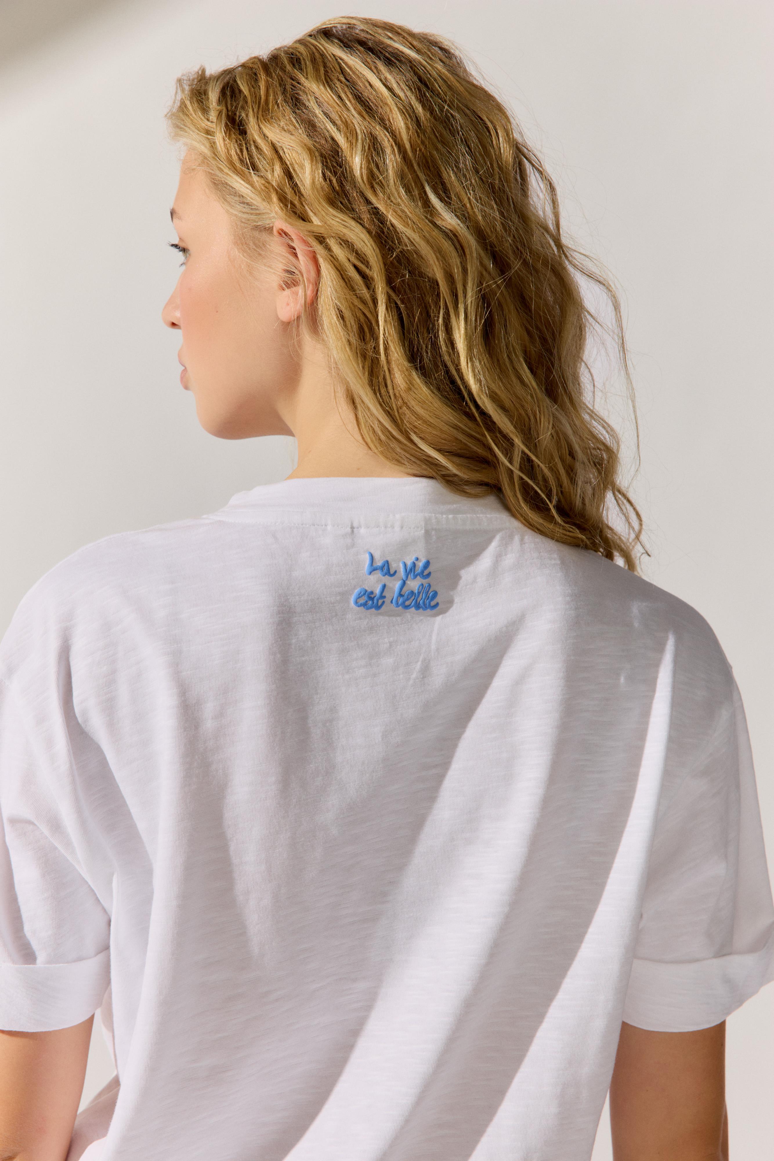 Fashion People Damen T-Shirts Bright White Pr