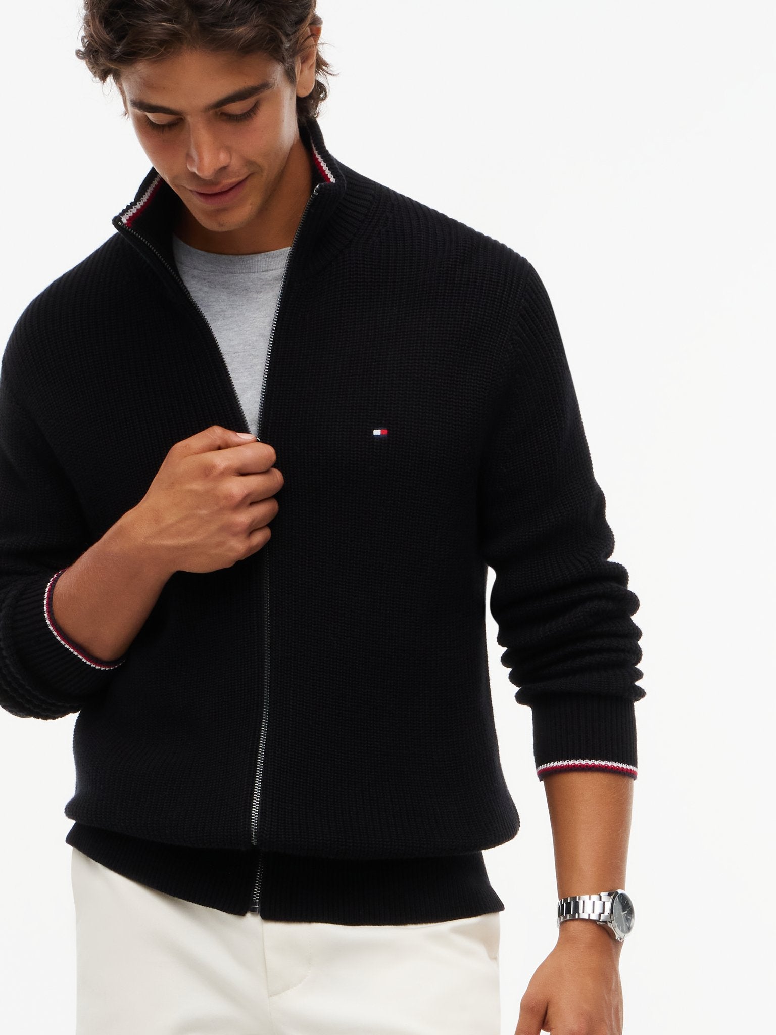 Tommy Hilfiger Herren Strickjacken Bds Black