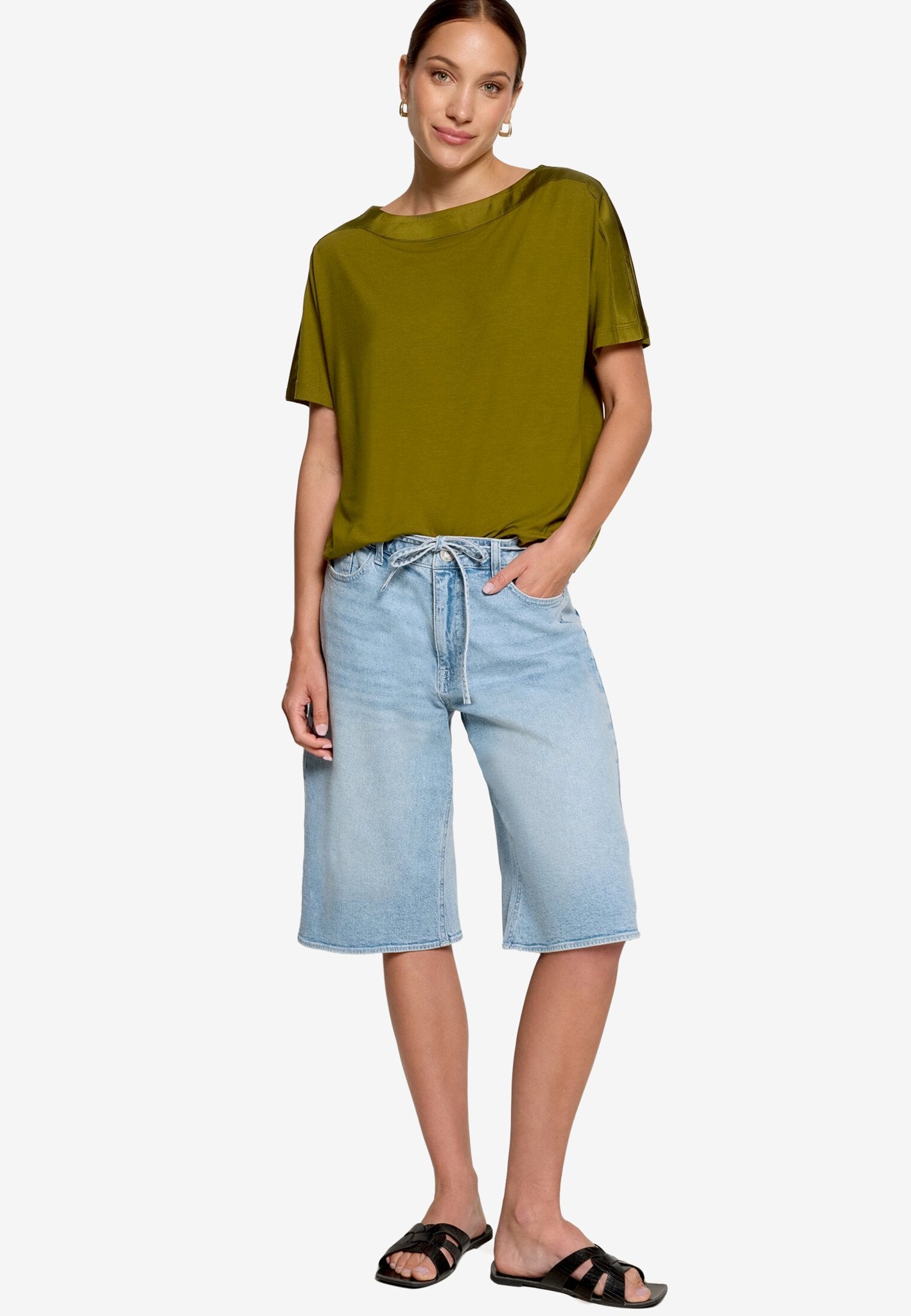 Zero Damen Tops Fir Green