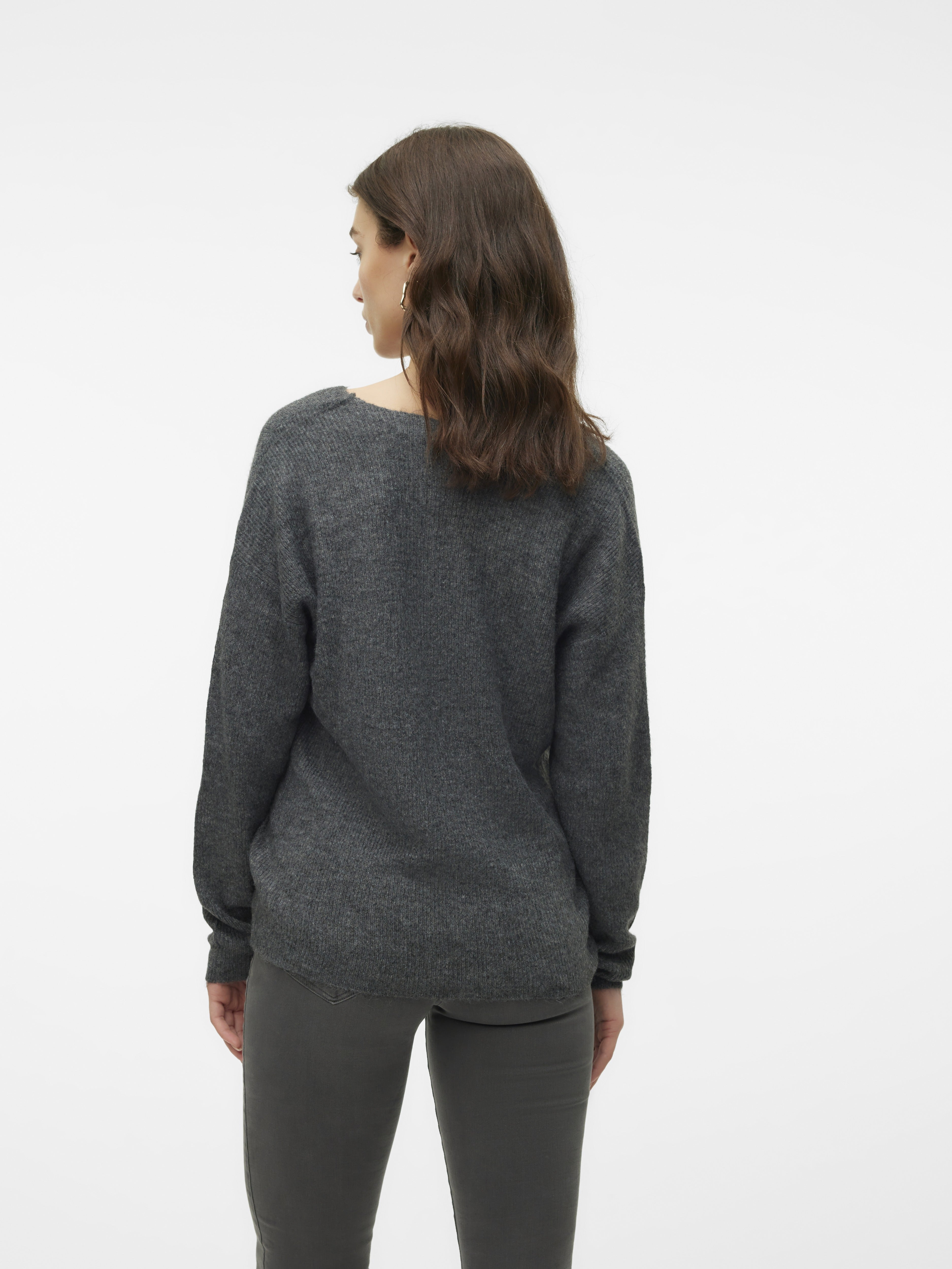 Vero Moda Damen Pullover Medium Grey Mel