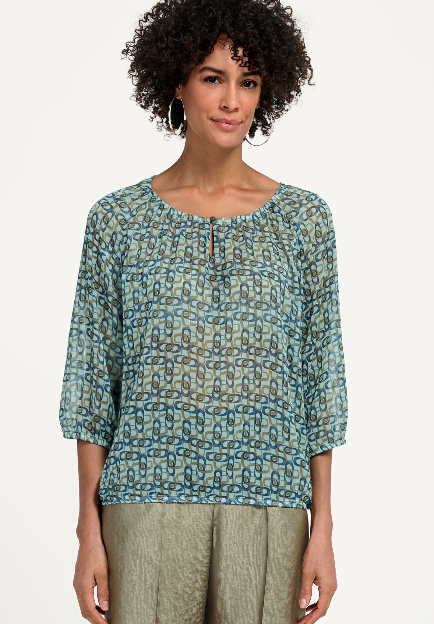 Bianca Damen Blusen Blue Mix