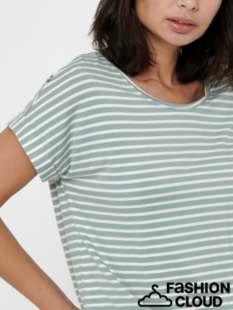 only Damen T-Shirts Jadeite/Cloud D