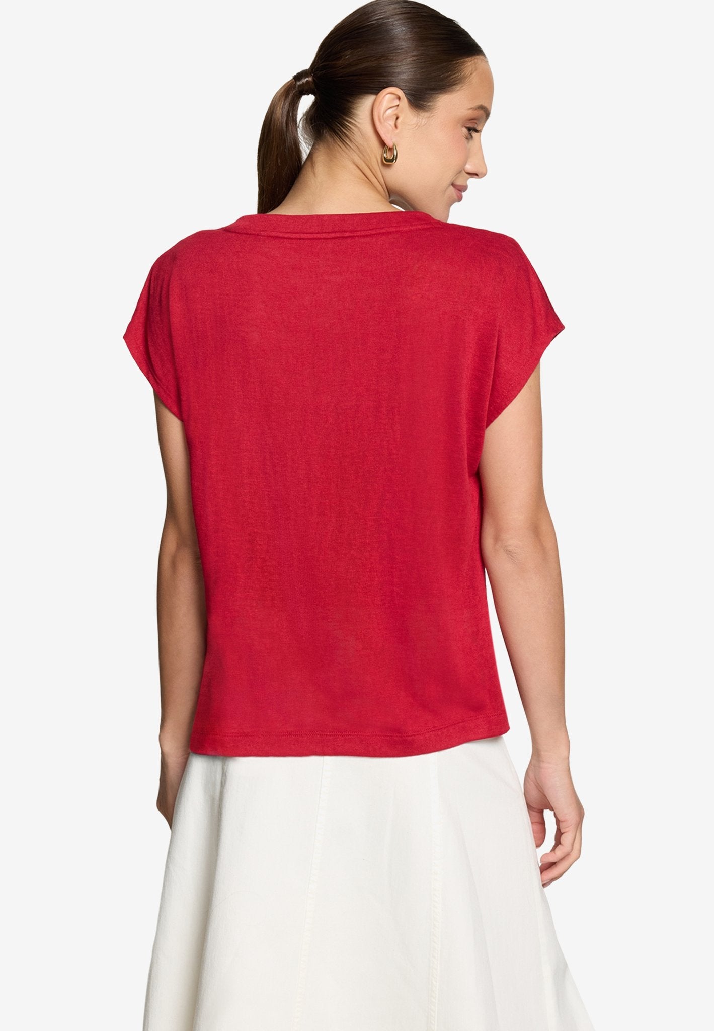 Zero Damen Tops Candy Red