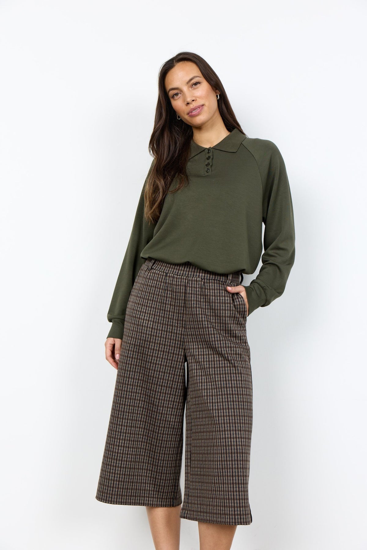 Soya Concept Damen Hosen Chocolate Plum