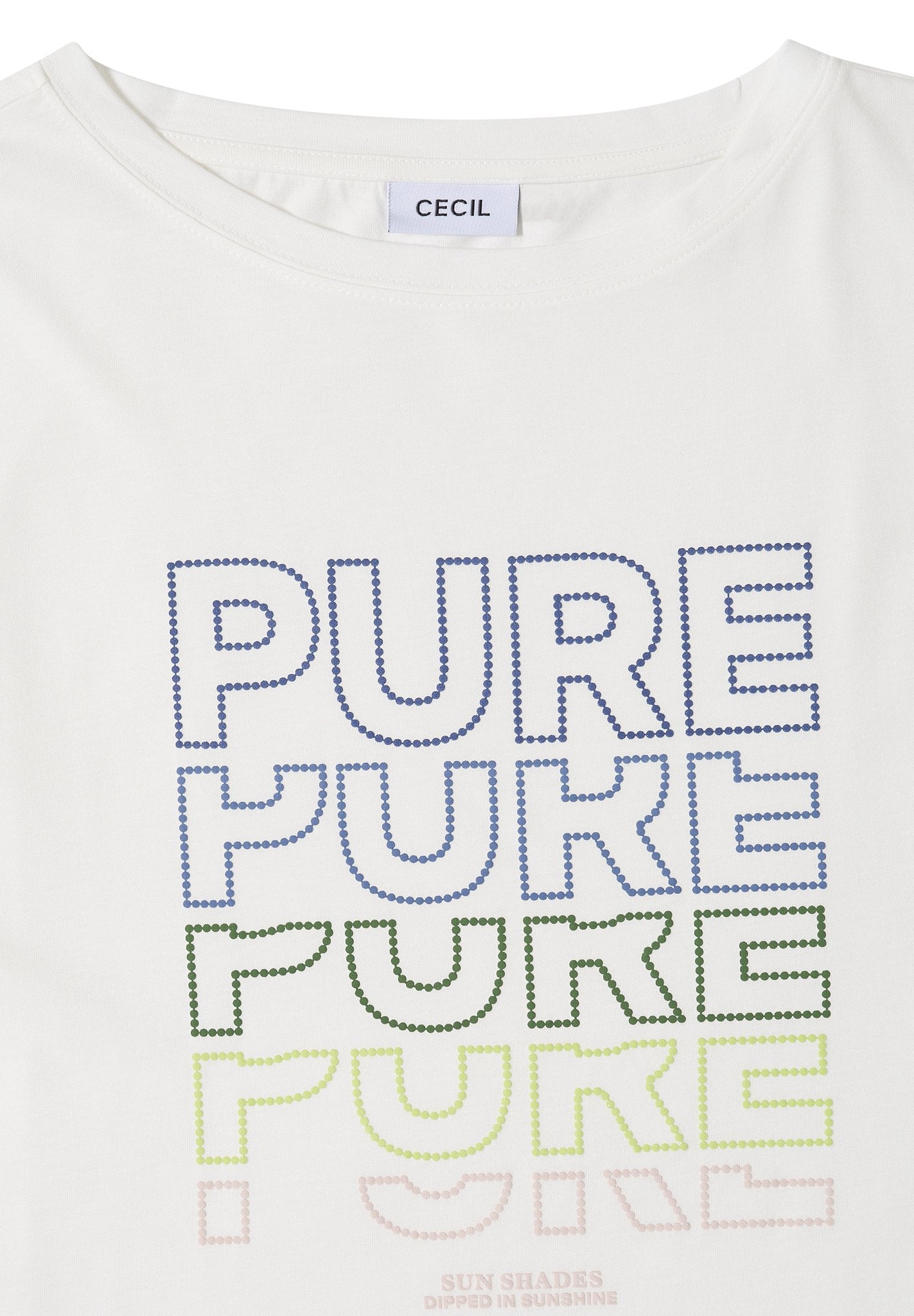 Cecil Damen T-Shirts  Vanilla W