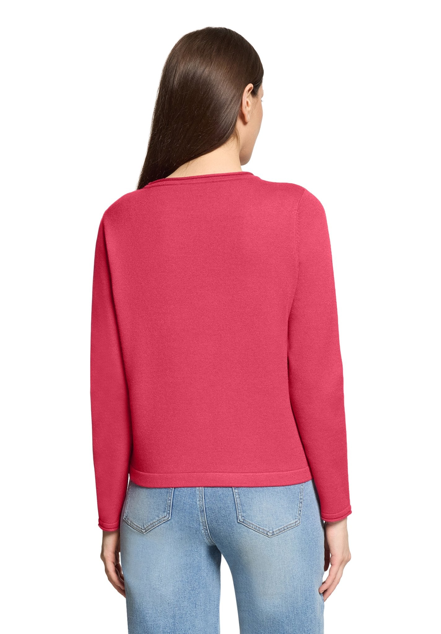 Cartoon Damen Pullover Red Bud