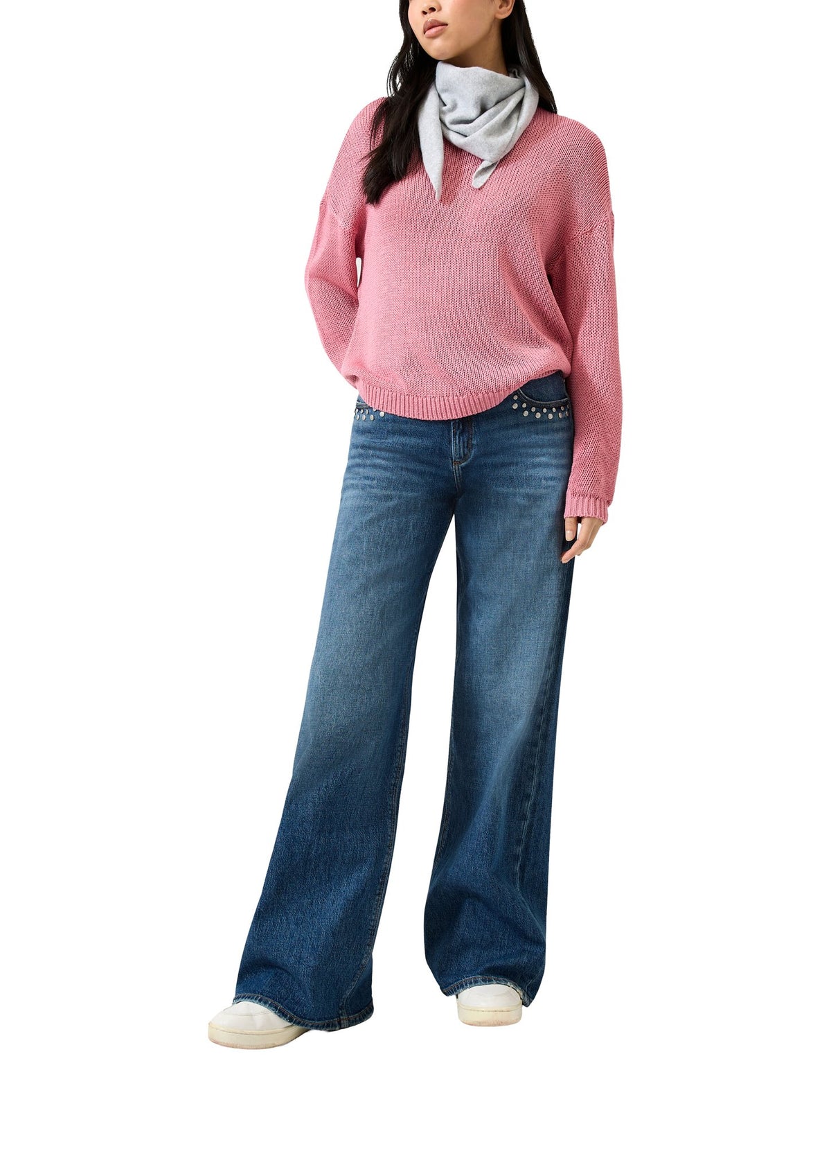 QS by S.Oliver Damen Pullover Lilac/Pink