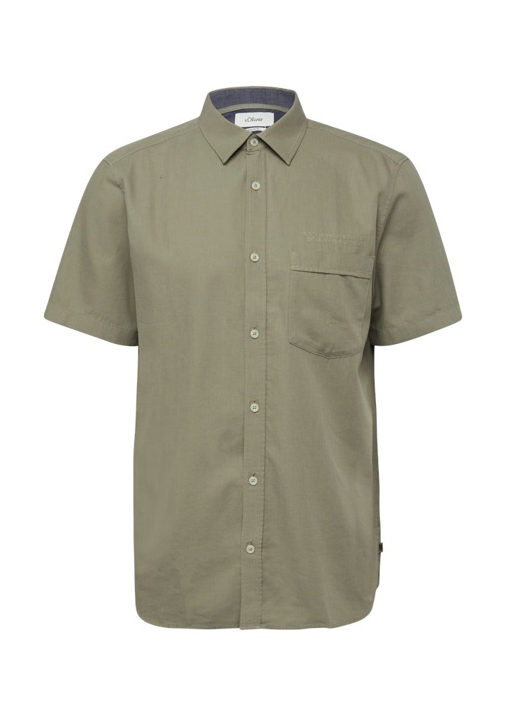 S. Oliver red Herren Hemden kurz Green