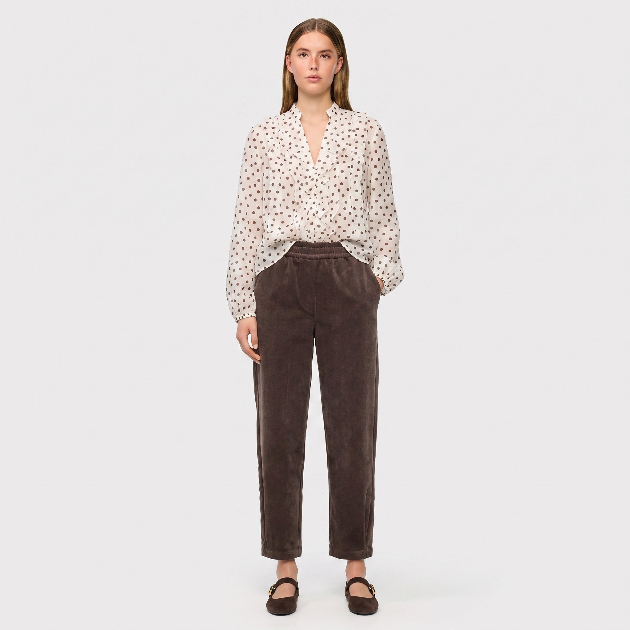 Mac Damen Hosen Truffle Brown