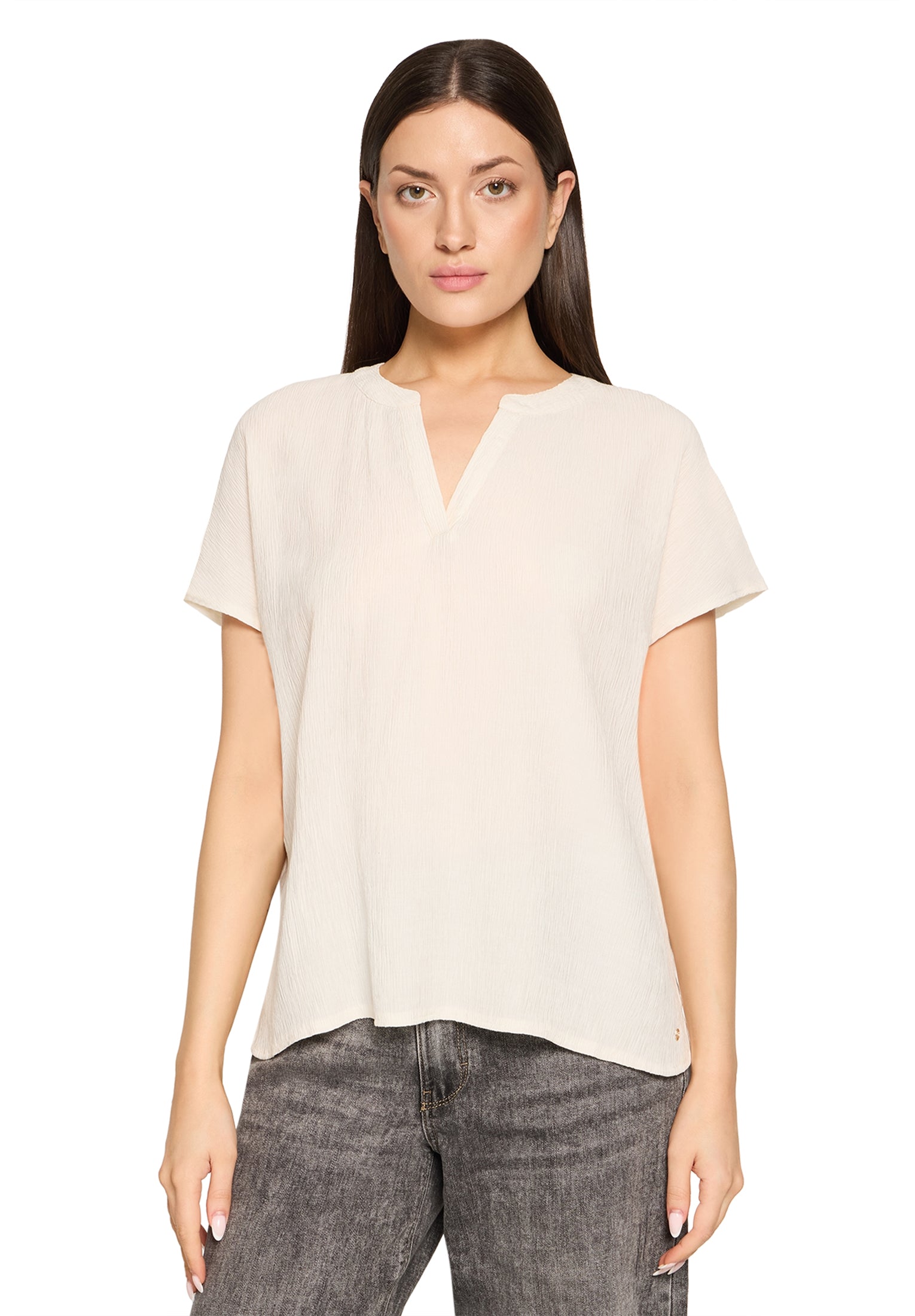 Betty & Co Damen Blusen kurz Arctic Wolf
